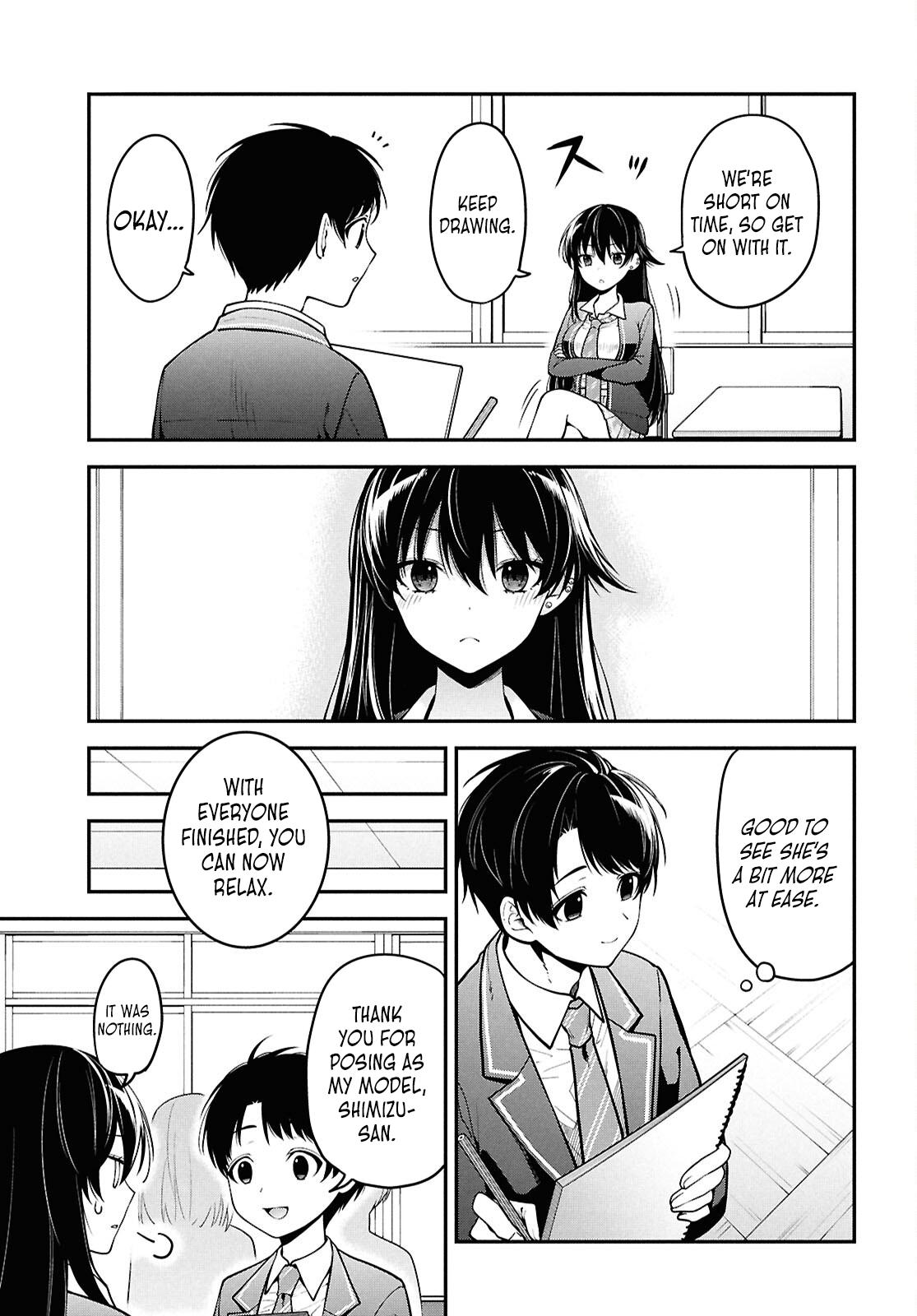 Tonari no Seki no Yankee Shimizu-san ga Kami wo Kuroku Sometekita Chap 1 - Next Chap 2