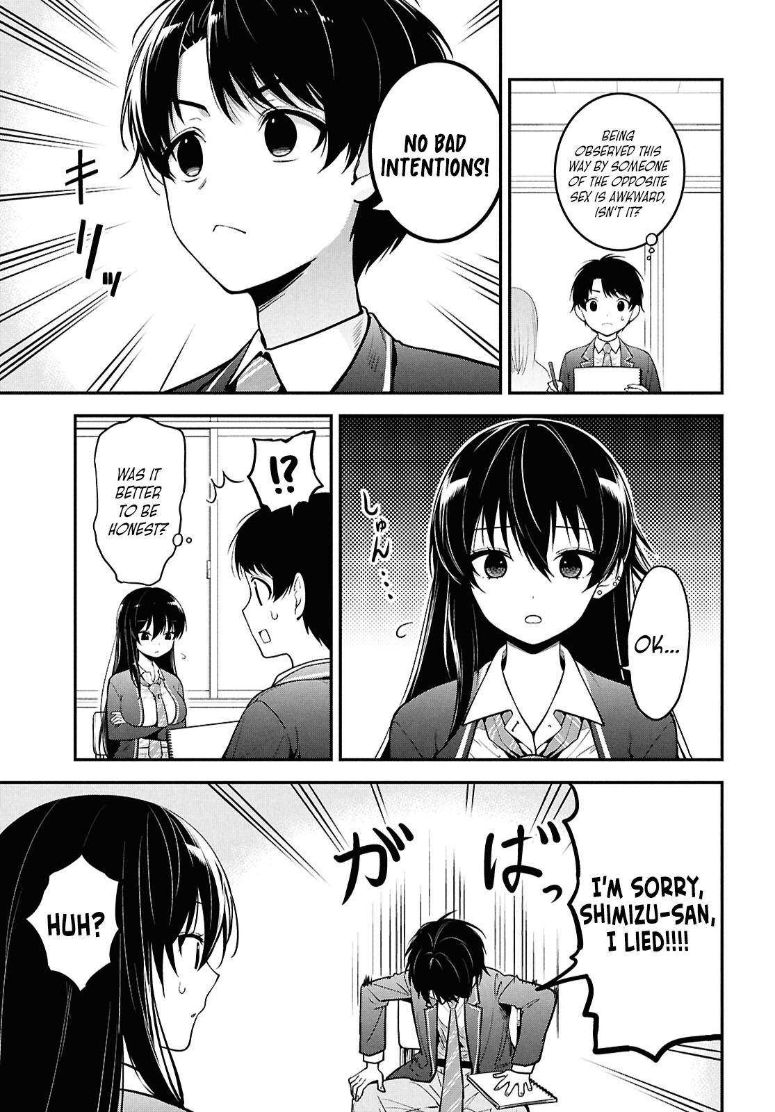 Tonari no Seki no Yankee Shimizu-san ga Kami wo Kuroku Sometekita Chap 1 - Next Chap 2