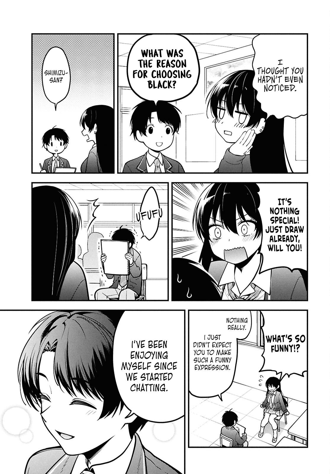 Tonari no Seki no Yankee Shimizu-san ga Kami wo Kuroku Sometekita Chap 1 - Next Chap 2