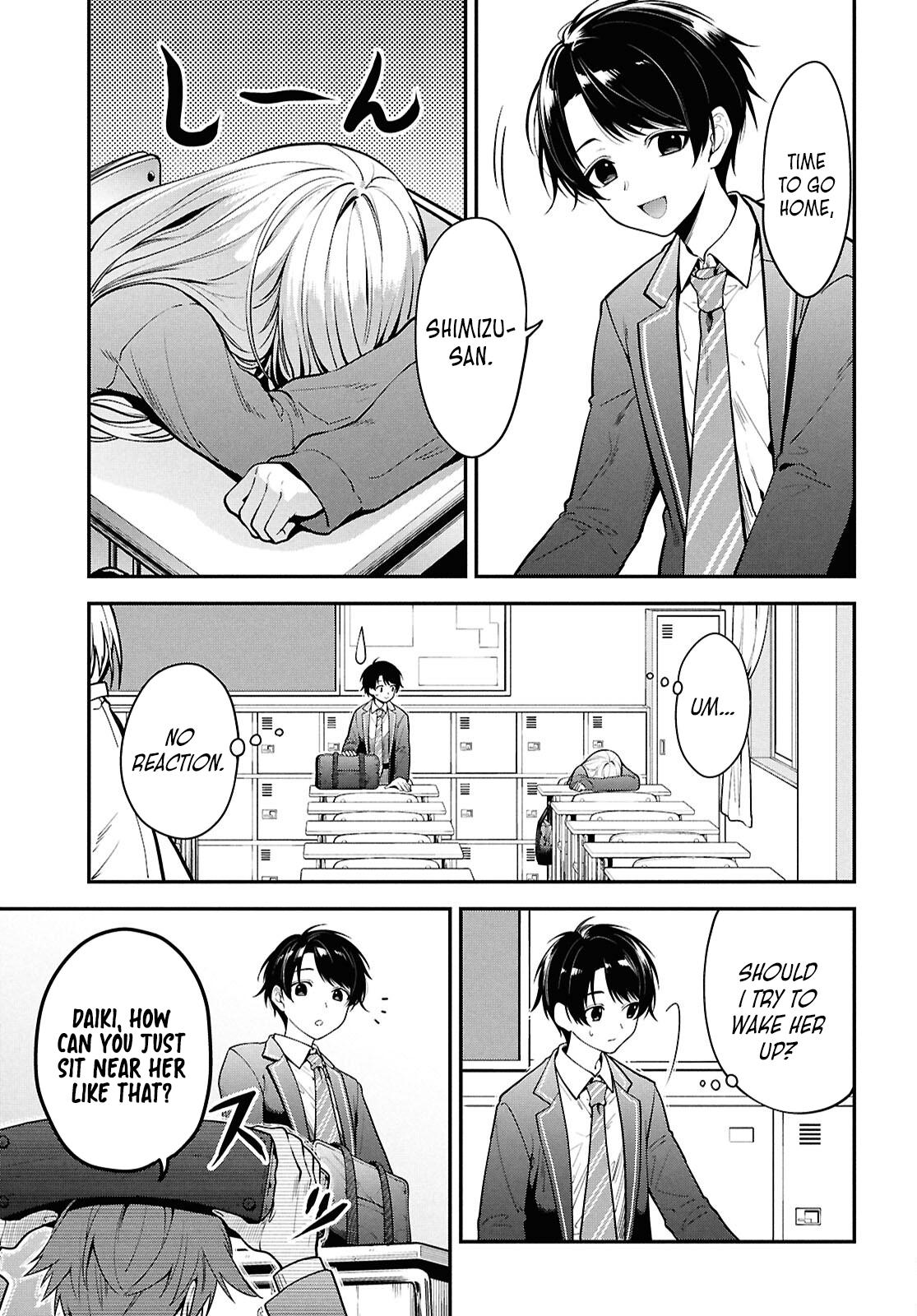 Tonari no Seki no Yankee Shimizu-san ga Kami wo Kuroku Sometekita Chap 1 - Next Chap 2