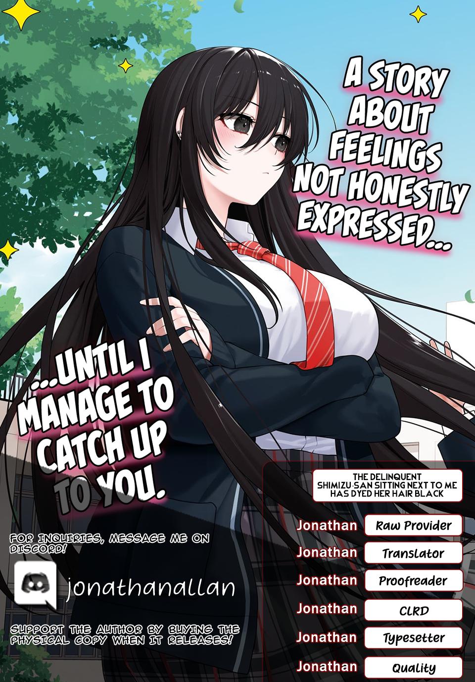 Tonari no Seki no Yankee Shimizu-san ga Kami wo Kuroku Sometekita Chap 1 - Next Chap 2