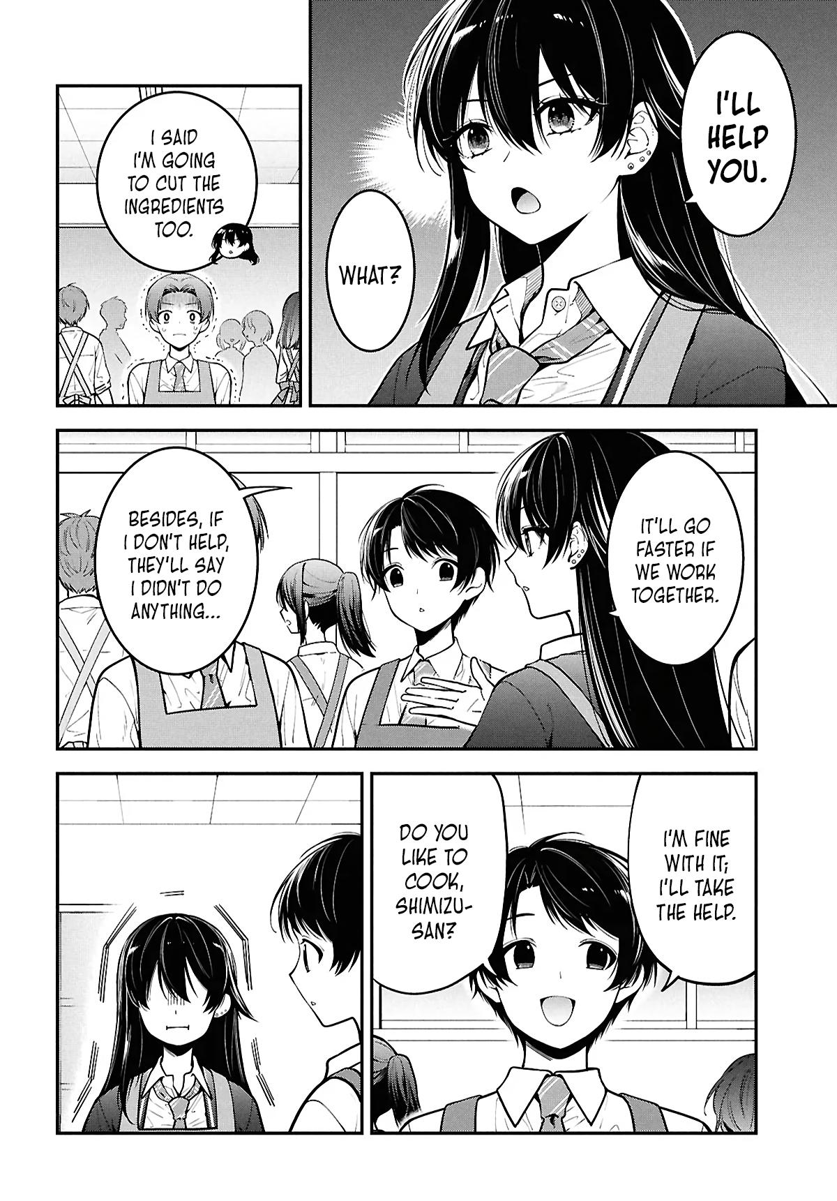 Tonari no Seki no Yankee Shimizu-san ga Kami wo Kuroku Sometekita Chap 2 - Next Chap 3
