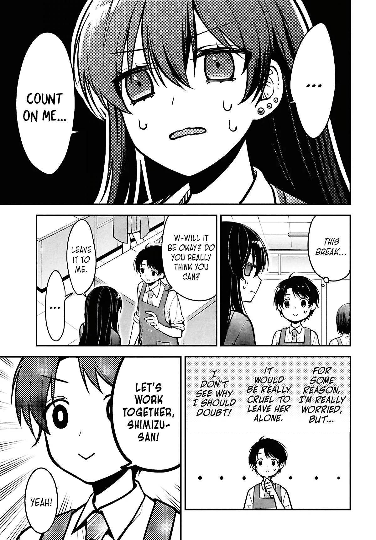 Tonari no Seki no Yankee Shimizu-san ga Kami wo Kuroku Sometekita Chap 2 - Next Chap 3