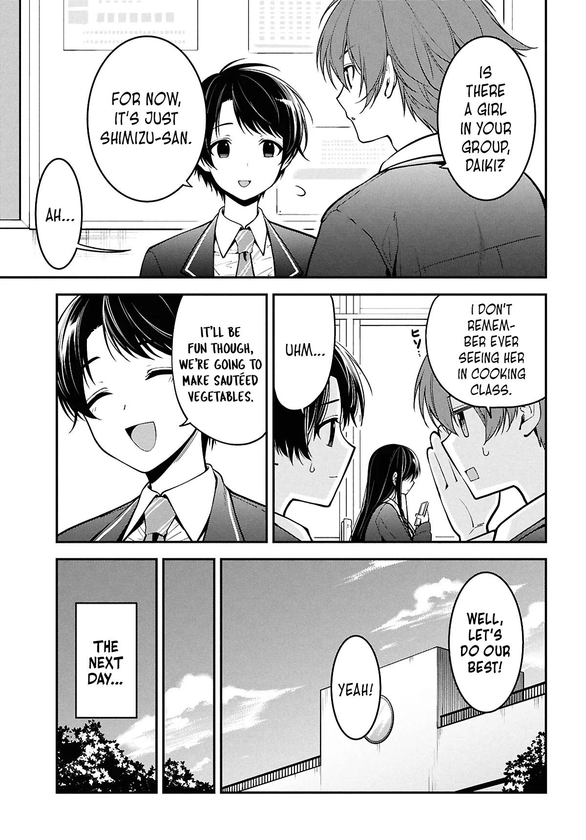 Tonari no Seki no Yankee Shimizu-san ga Kami wo Kuroku Sometekita Chap 2 - Next Chap 3