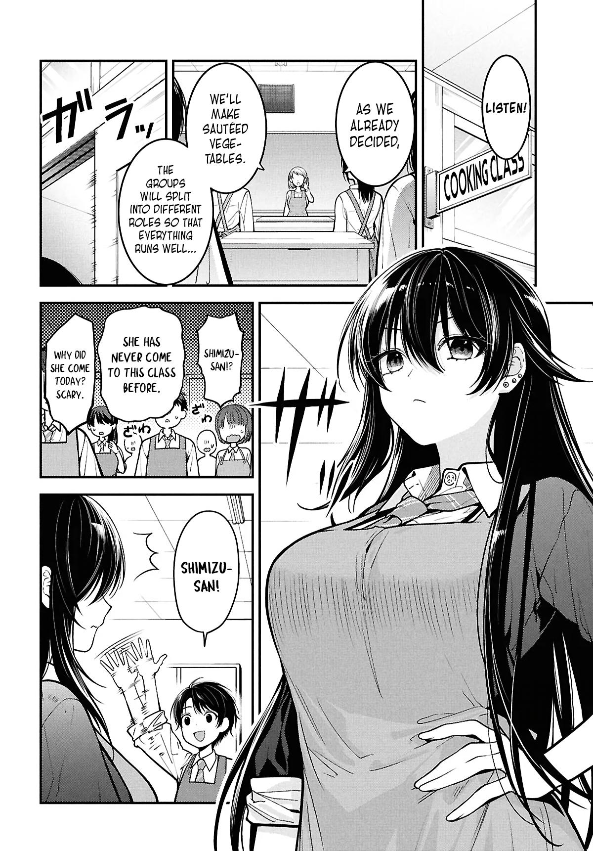 Tonari no Seki no Yankee Shimizu-san ga Kami wo Kuroku Sometekita Chap 2 - Next Chap 3