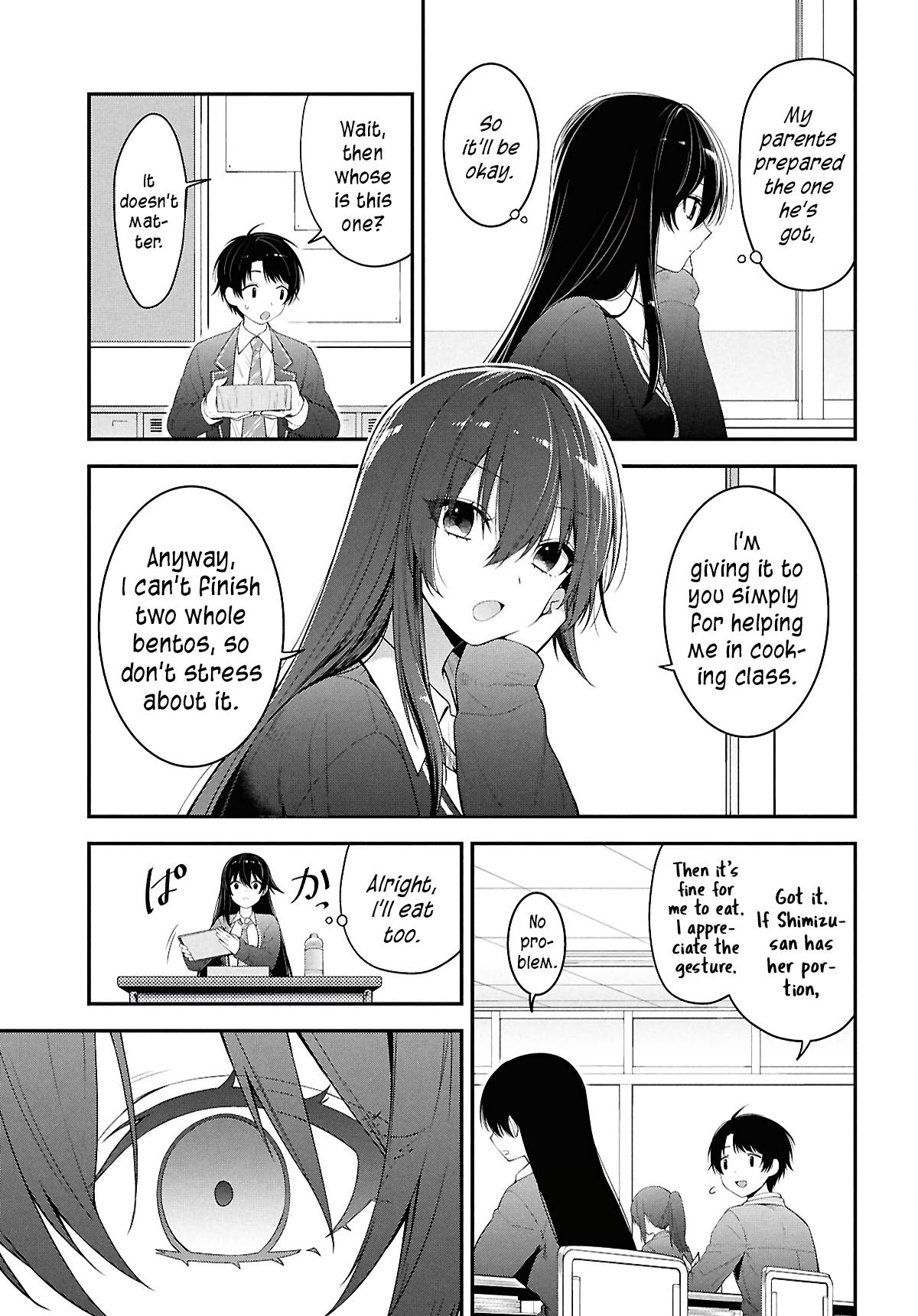 Tonari no Seki no Yankee Shimizu-san ga Kami wo Kuroku Sometekita Chap 3 - Next Chap 4