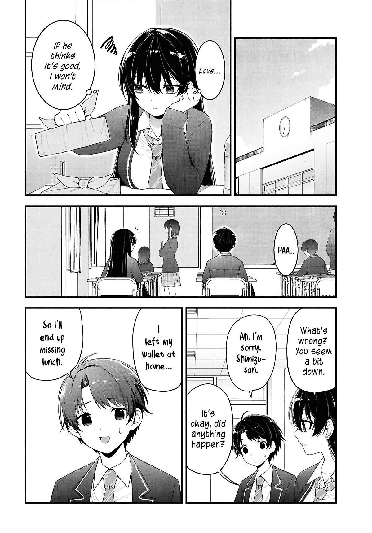 Tonari no Seki no Yankee Shimizu-san ga Kami wo Kuroku Sometekita Chap 3 - Next Chap 4