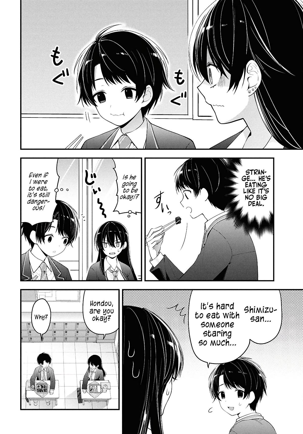 Tonari no Seki no Yankee Shimizu-san ga Kami wo Kuroku Sometekita Chap 3 - Next Chap 4