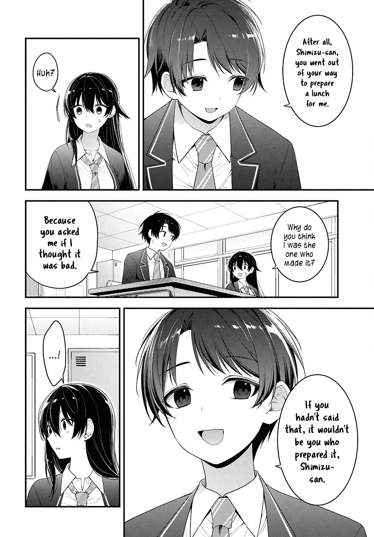 Tonari no Seki no Yankee Shimizu-san ga Kami wo Kuroku Sometekita Chap 3 - Next Chap 4