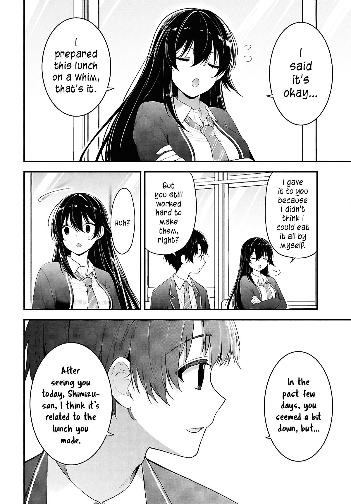 Tonari no Seki no Yankee Shimizu-san ga Kami wo Kuroku Sometekita Chap 3 - Next Chap 4