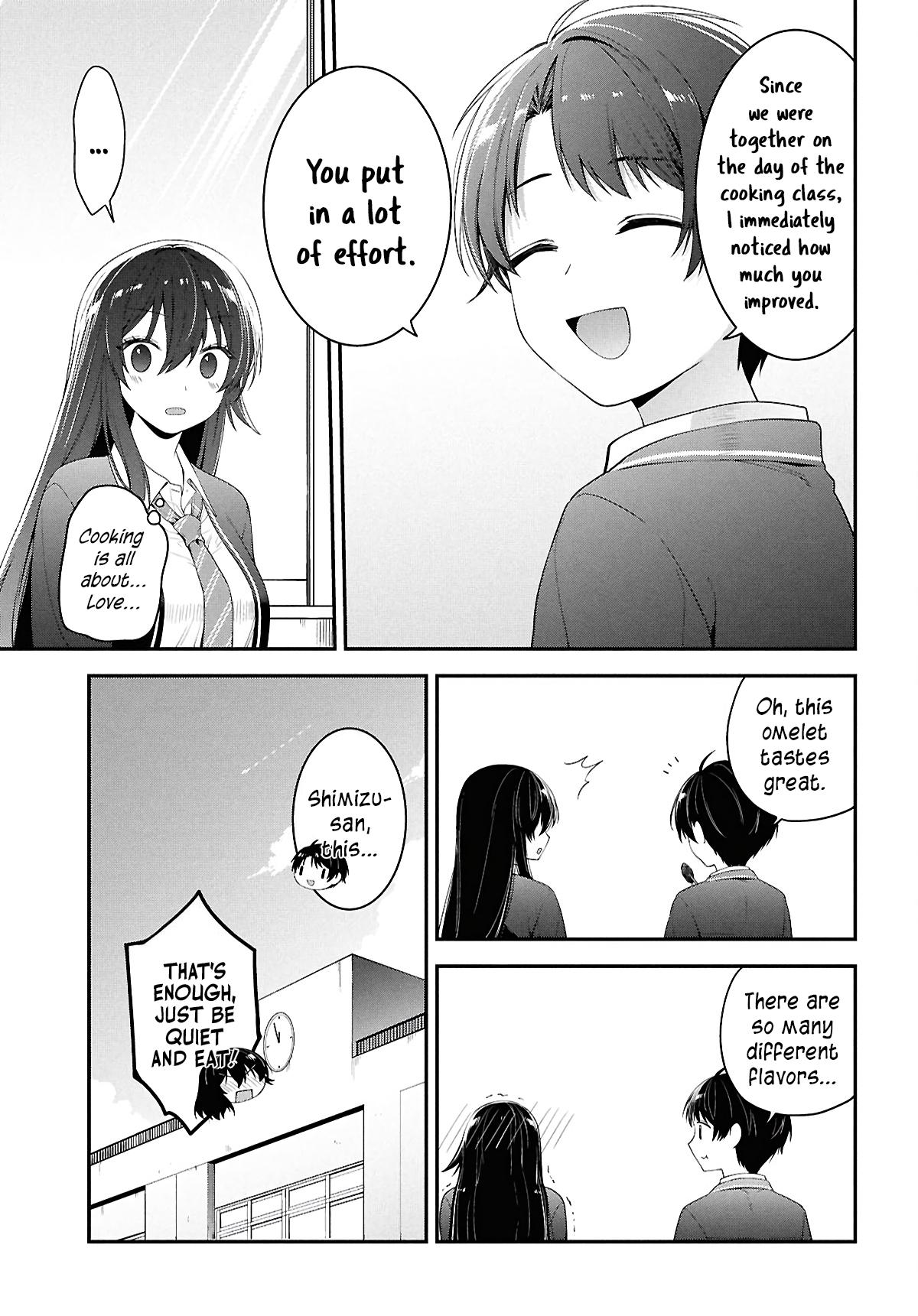Tonari no Seki no Yankee Shimizu-san ga Kami wo Kuroku Sometekita Chap 3 - Next Chap 4