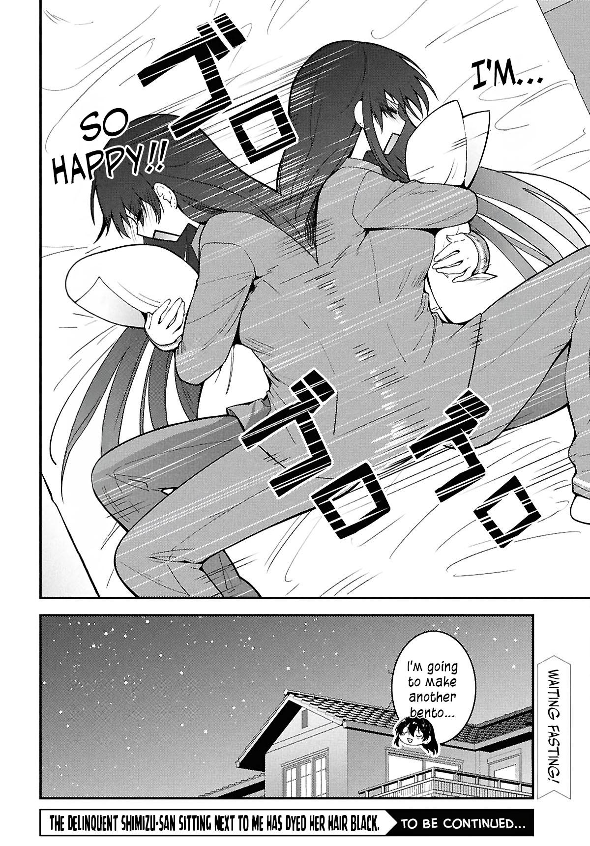 Tonari no Seki no Yankee Shimizu-san ga Kami wo Kuroku Sometekita Chap 3 - Next Chap 4