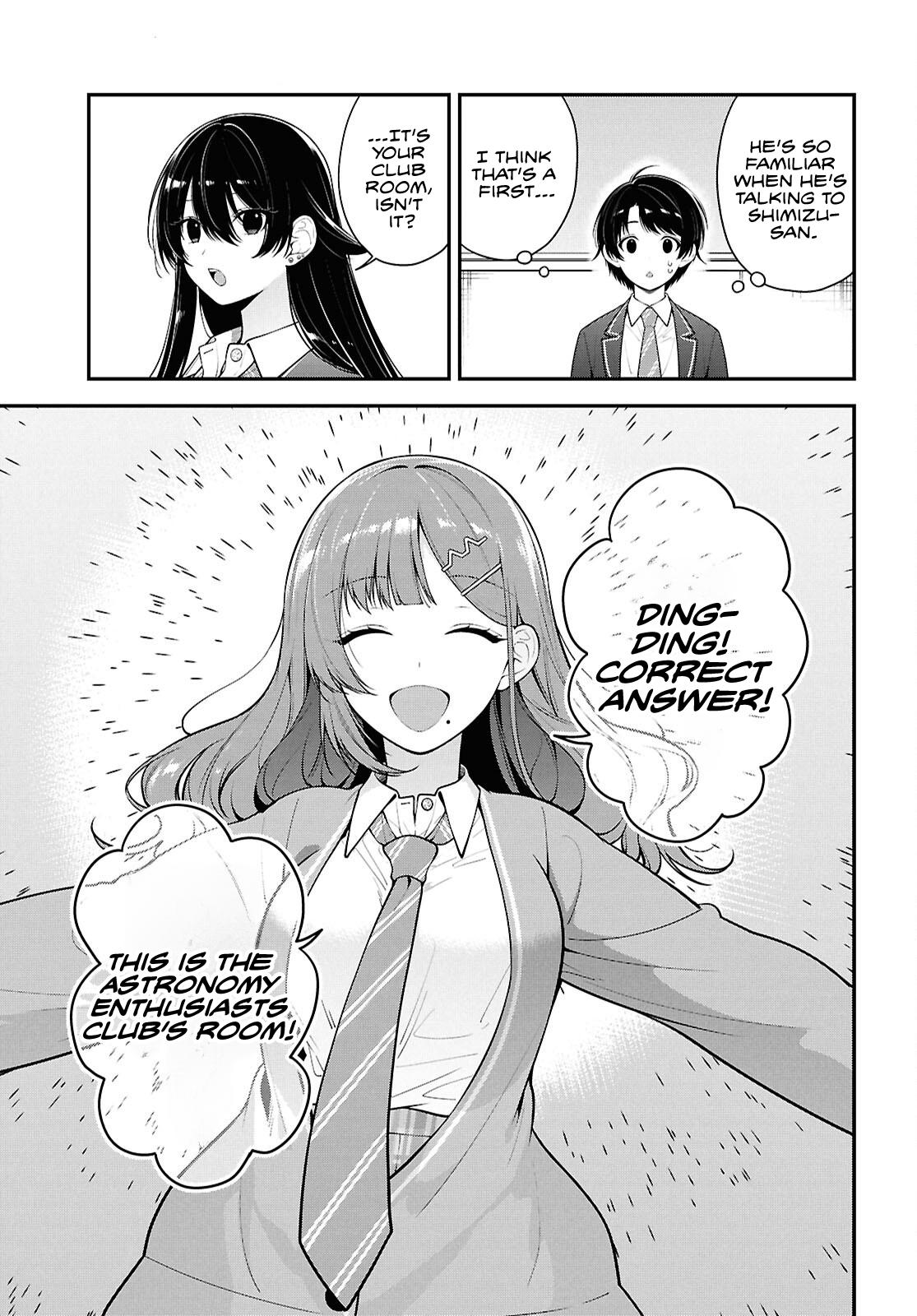 Tonari no Seki no Yankee Shimizu-san ga Kami wo Kuroku Sometekita Chap 10 - Next Chap 11