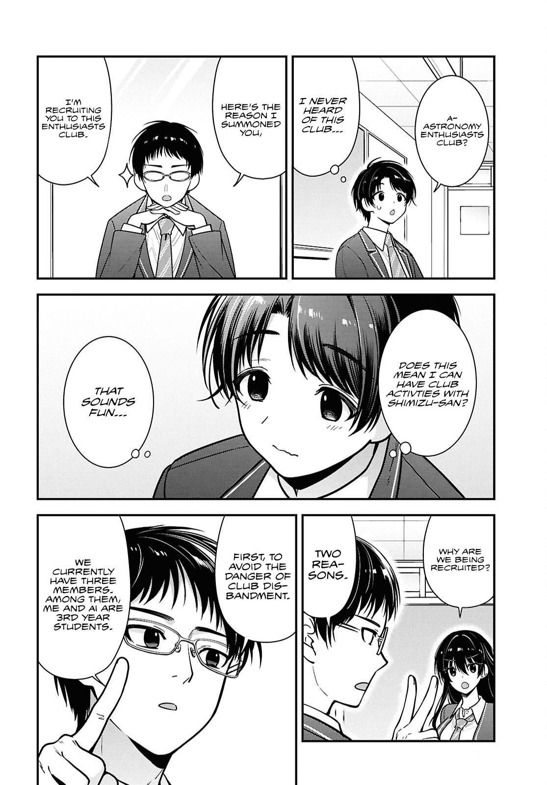 Tonari no Seki no Yankee Shimizu-san ga Kami wo Kuroku Sometekita Chap 10 - Next Chap 11