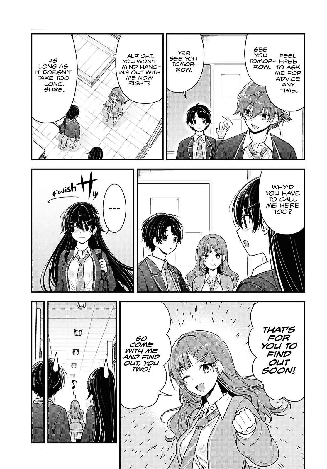 Tonari no Seki no Yankee Shimizu-san ga Kami wo Kuroku Sometekita Chap 10 - Next Chap 11