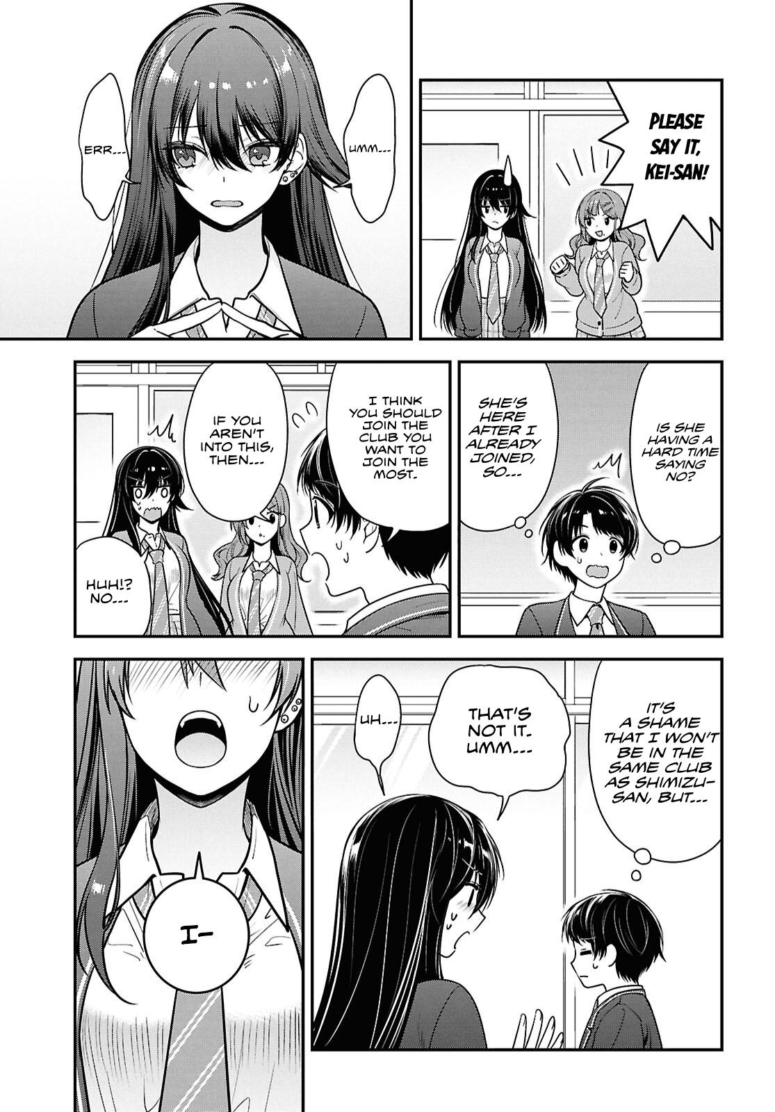 Tonari no Seki no Yankee Shimizu-san ga Kami wo Kuroku Sometekita Chap 10 - Next Chap 11