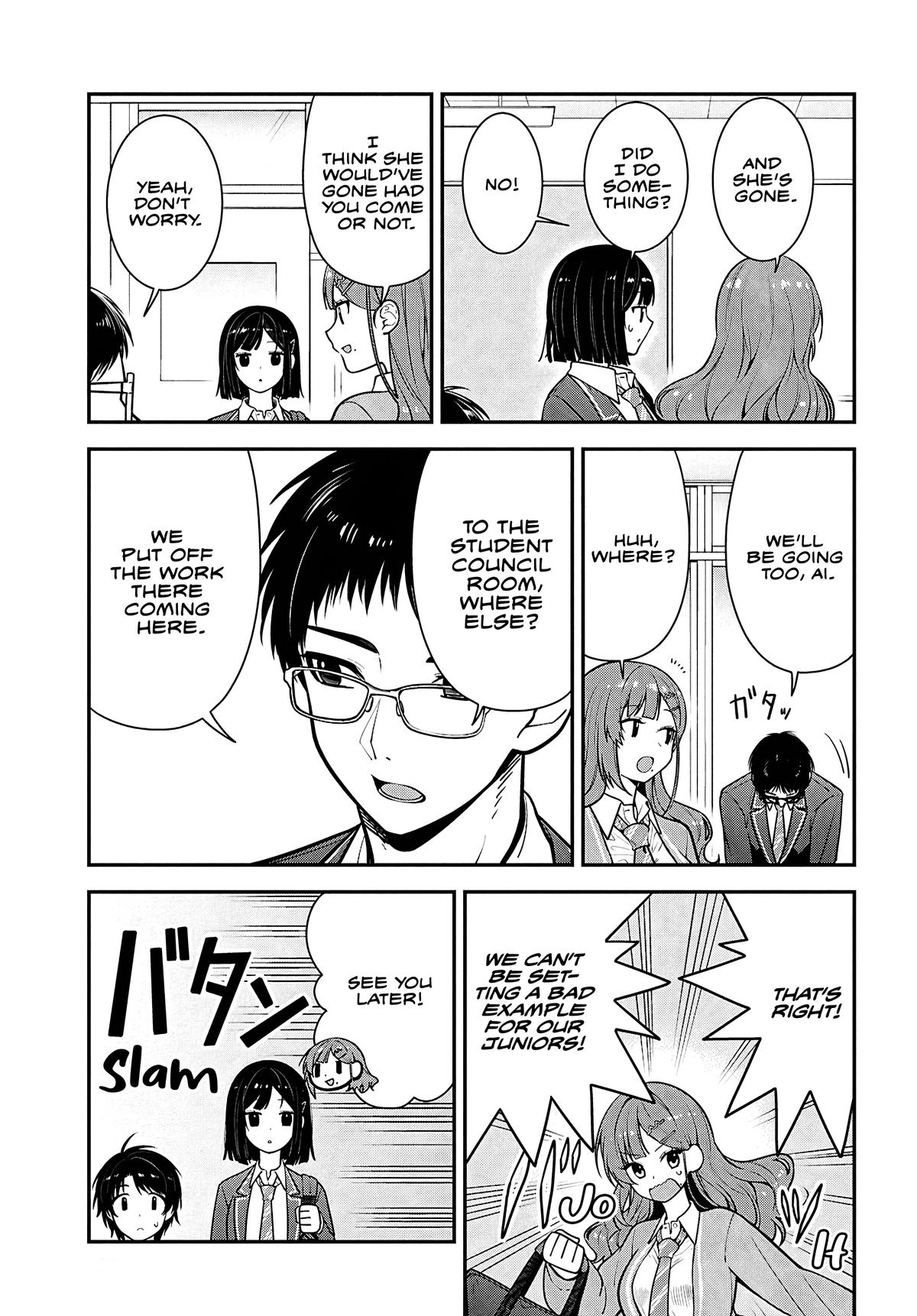 Tonari no Seki no Yankee Shimizu-san ga Kami wo Kuroku Sometekita Chap 11 - Next Chap 12