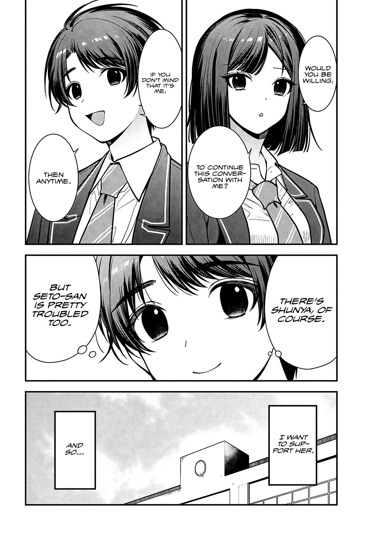 Tonari no Seki no Yankee Shimizu-san ga Kami wo Kuroku Sometekita Chap 11 - Next Chap 12