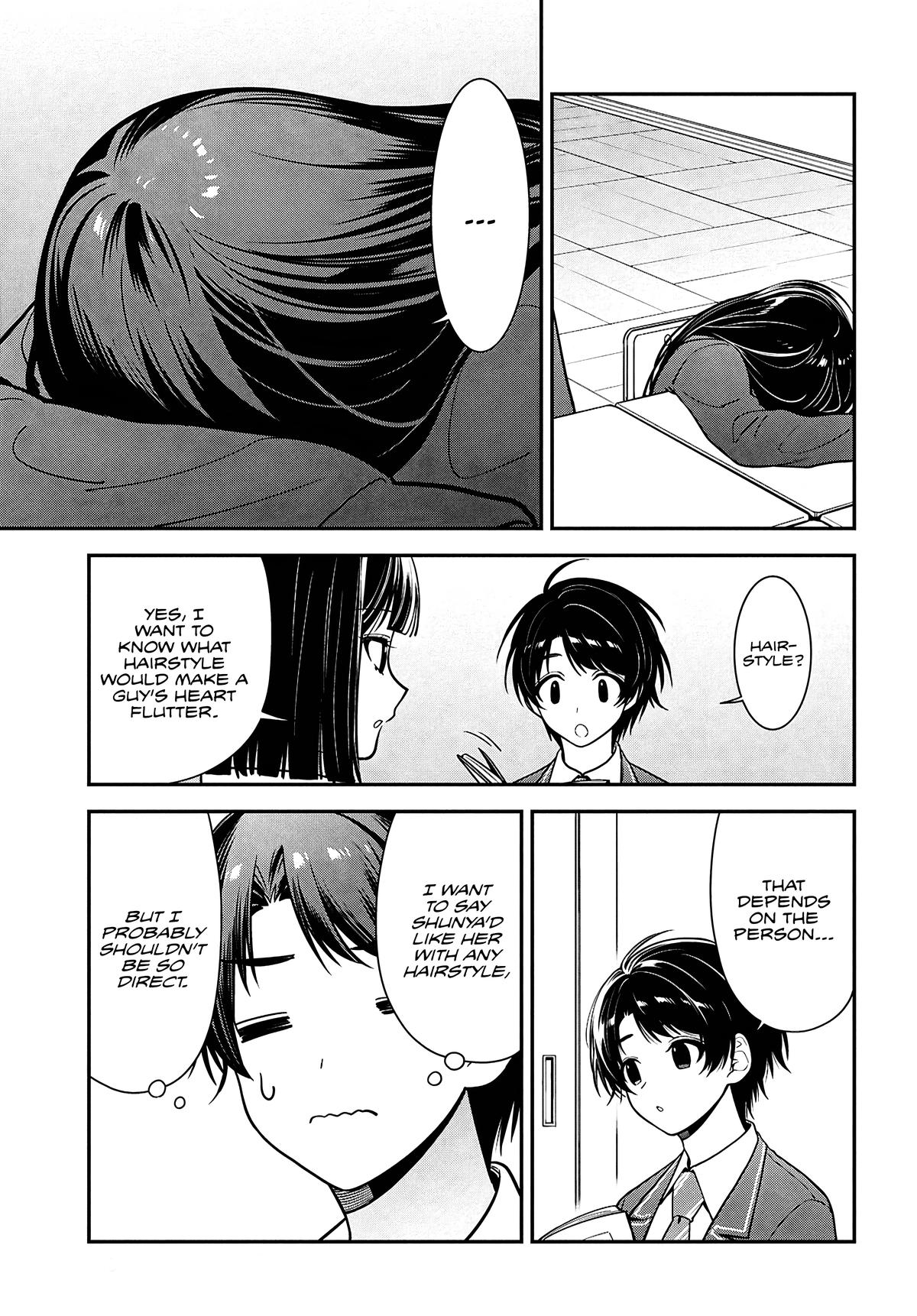 Tonari no Seki no Yankee Shimizu-san ga Kami wo Kuroku Sometekita Chap 11 - Next Chap 12