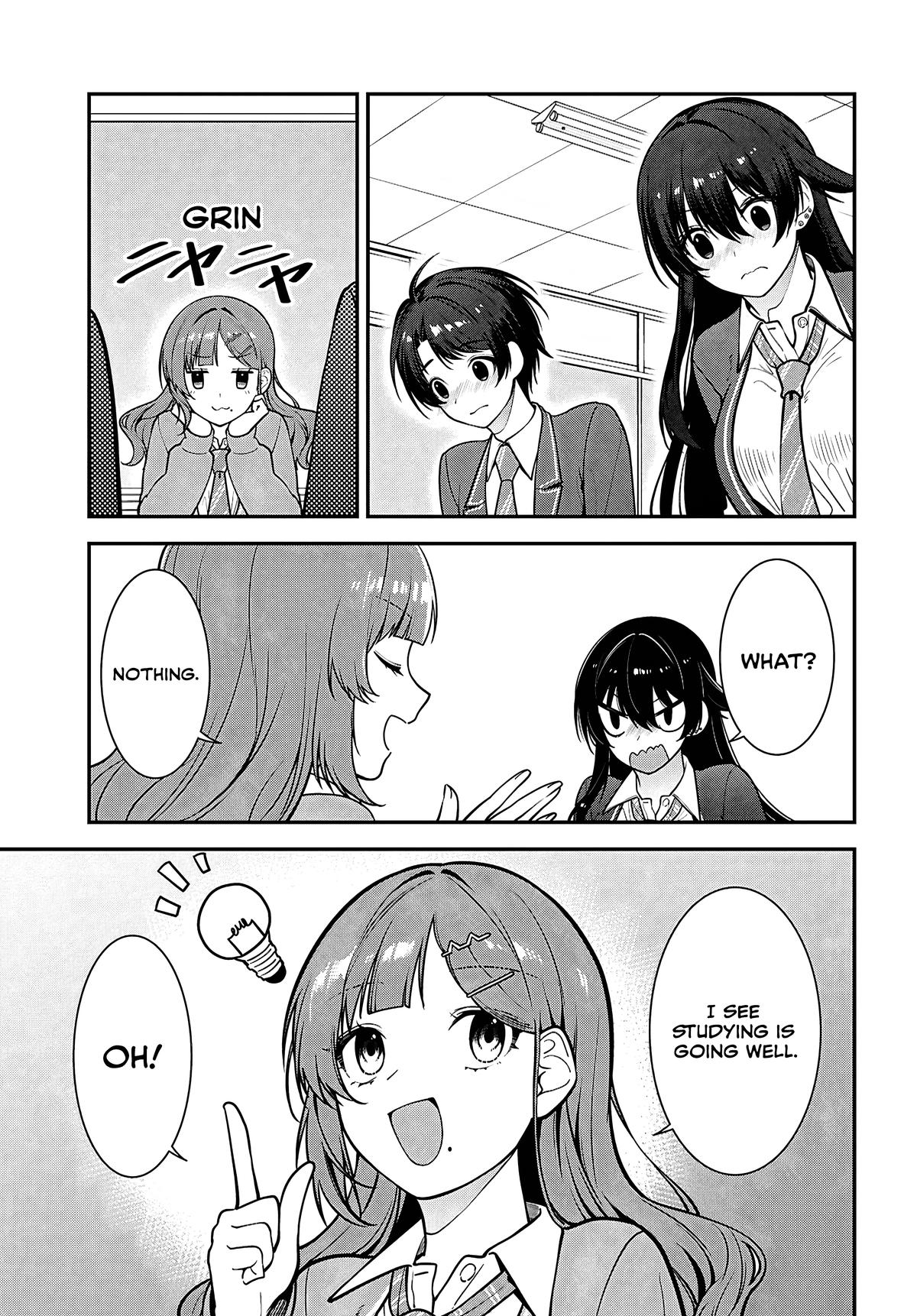 Tonari no Seki no Yankee Shimizu-san ga Kami wo Kuroku Sometekita Chap 12 - Next Chap 13