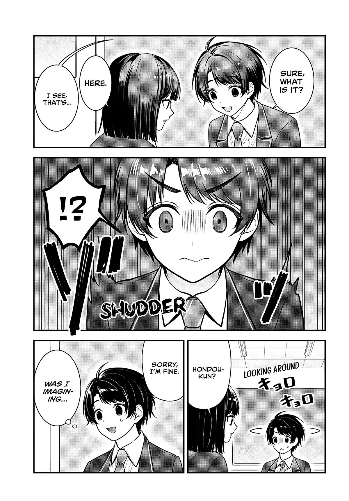 Tonari no Seki no Yankee Shimizu-san ga Kami wo Kuroku Sometekita Chap 12 - Next Chap 13