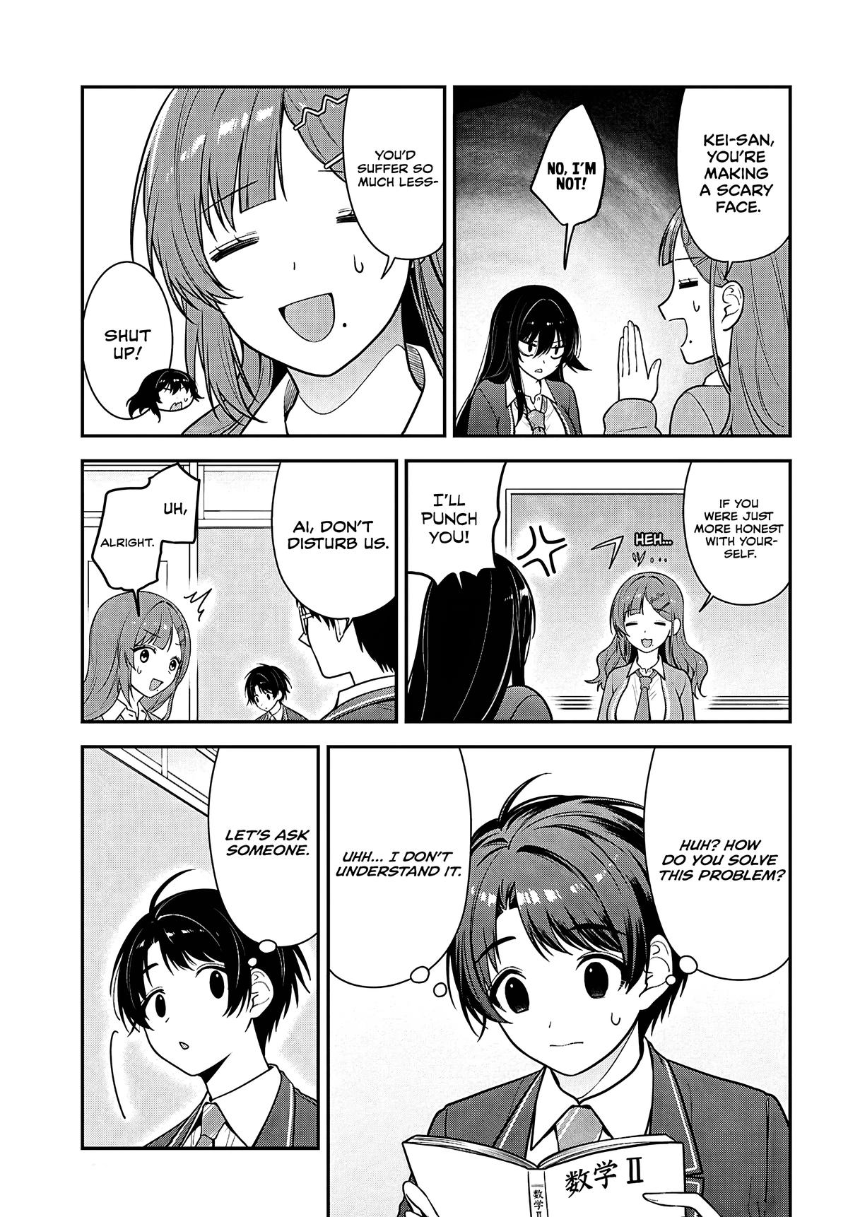 Tonari no Seki no Yankee Shimizu-san ga Kami wo Kuroku Sometekita Chap 12 - Next Chap 13