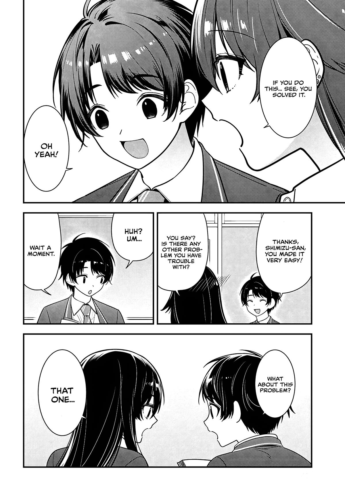 Tonari no Seki no Yankee Shimizu-san ga Kami wo Kuroku Sometekita Chap 12 - Next Chap 13