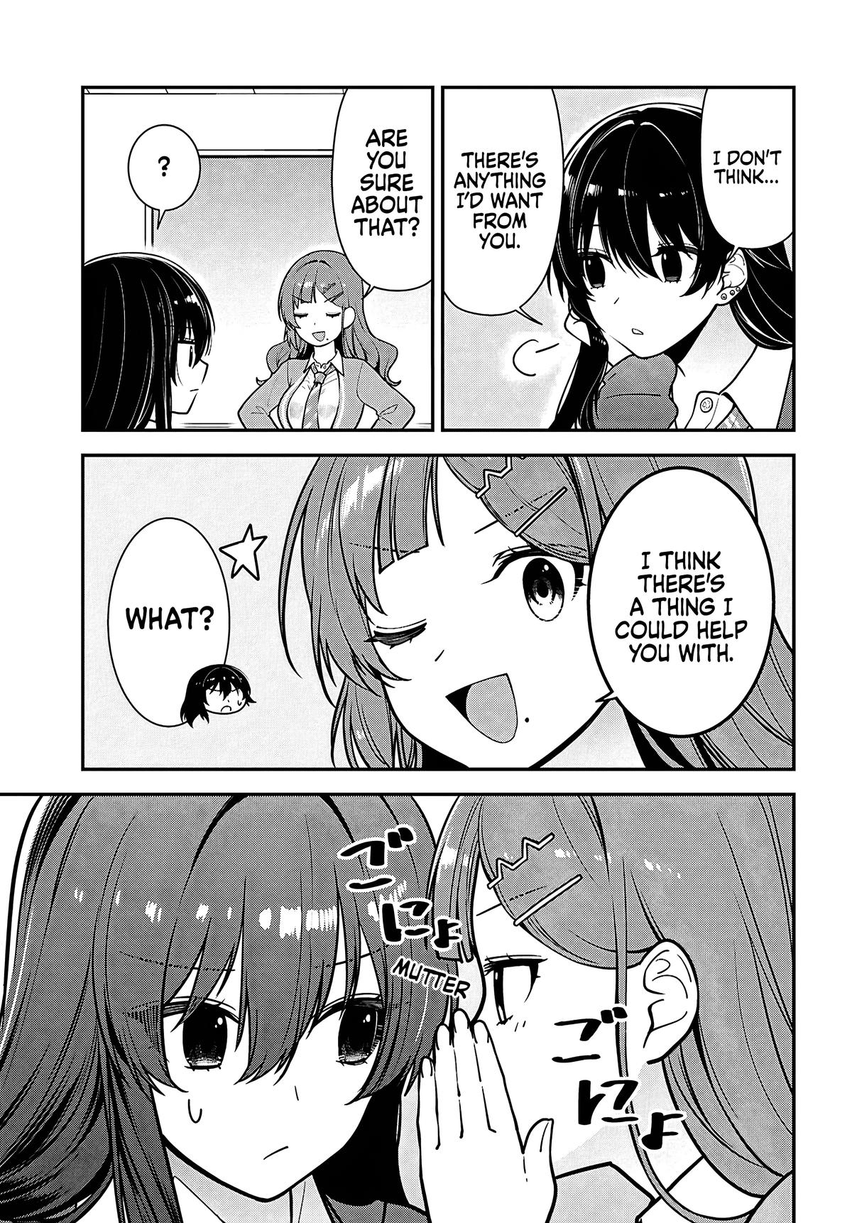 Tonari no Seki no Yankee Shimizu-san ga Kami wo Kuroku Sometekita Chap 12 - Next Chap 13