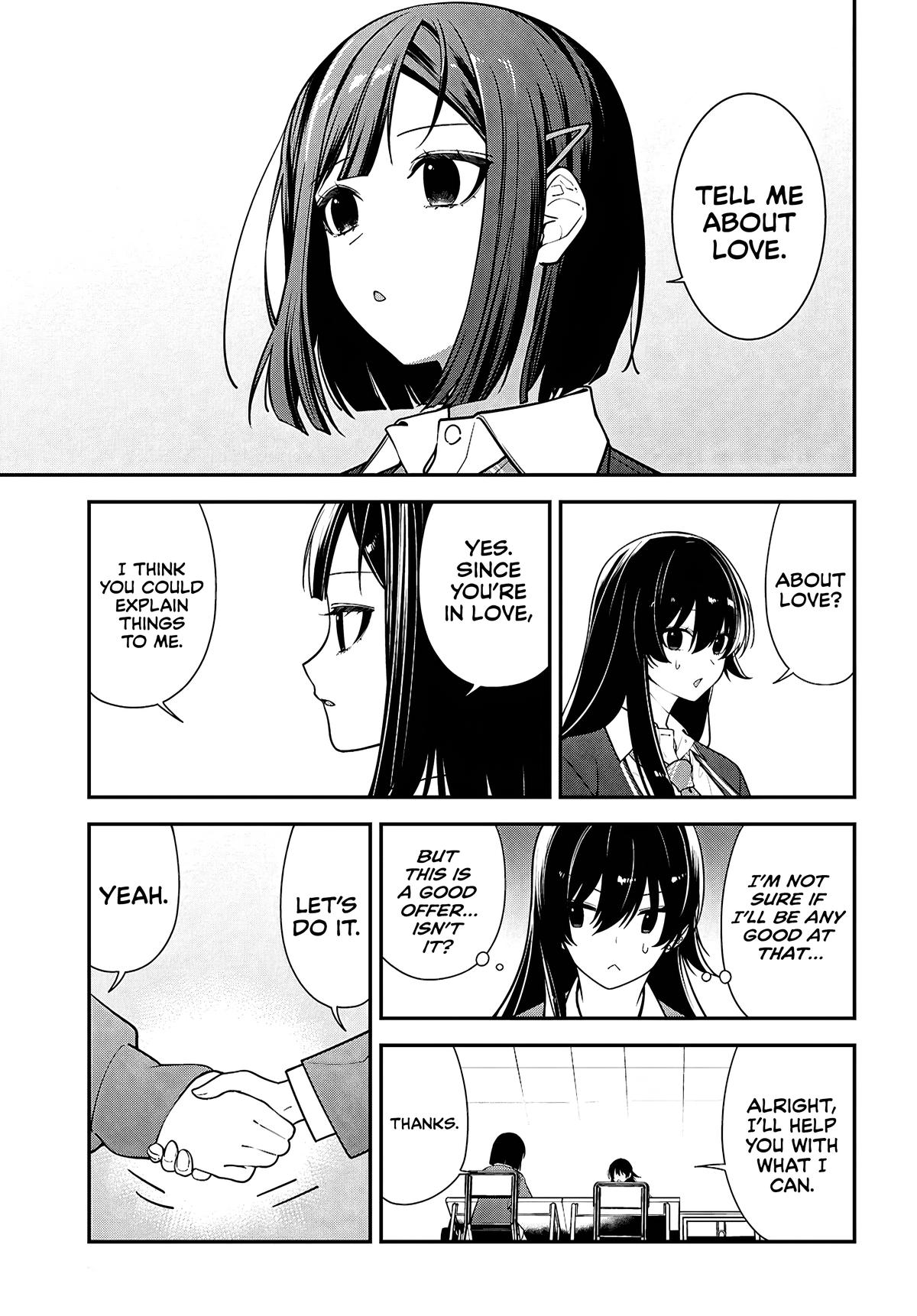 Tonari no Seki no Yankee Shimizu-san ga Kami wo Kuroku Sometekita Chap 13 - Next Chap 14