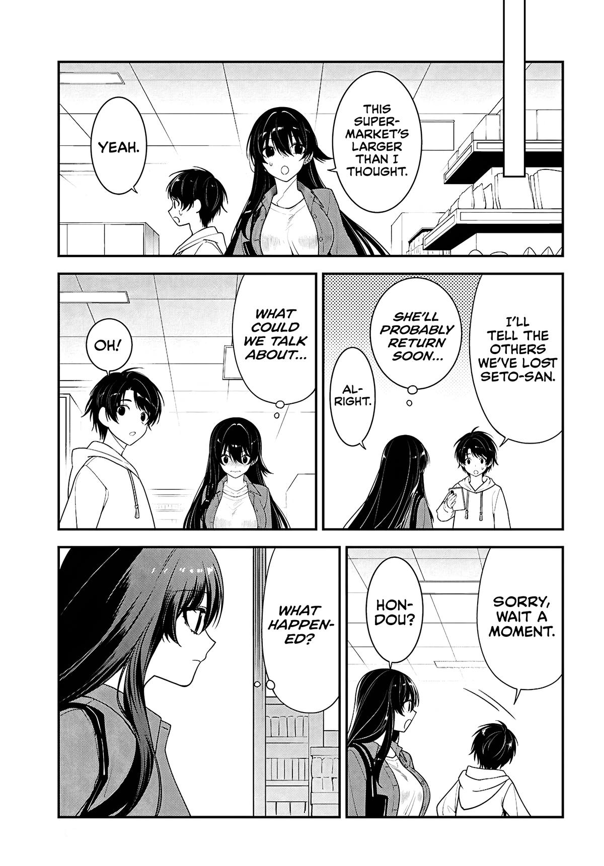 Tonari no Seki no Yankee Shimizu-san ga Kami wo Kuroku Sometekita Chap 13 - Next Chap 14