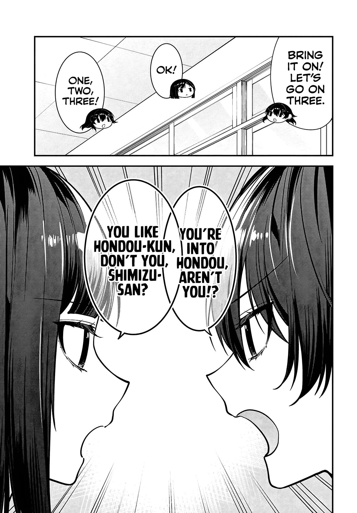 Tonari no Seki no Yankee Shimizu-san ga Kami wo Kuroku Sometekita Chap 13 - Next Chap 14