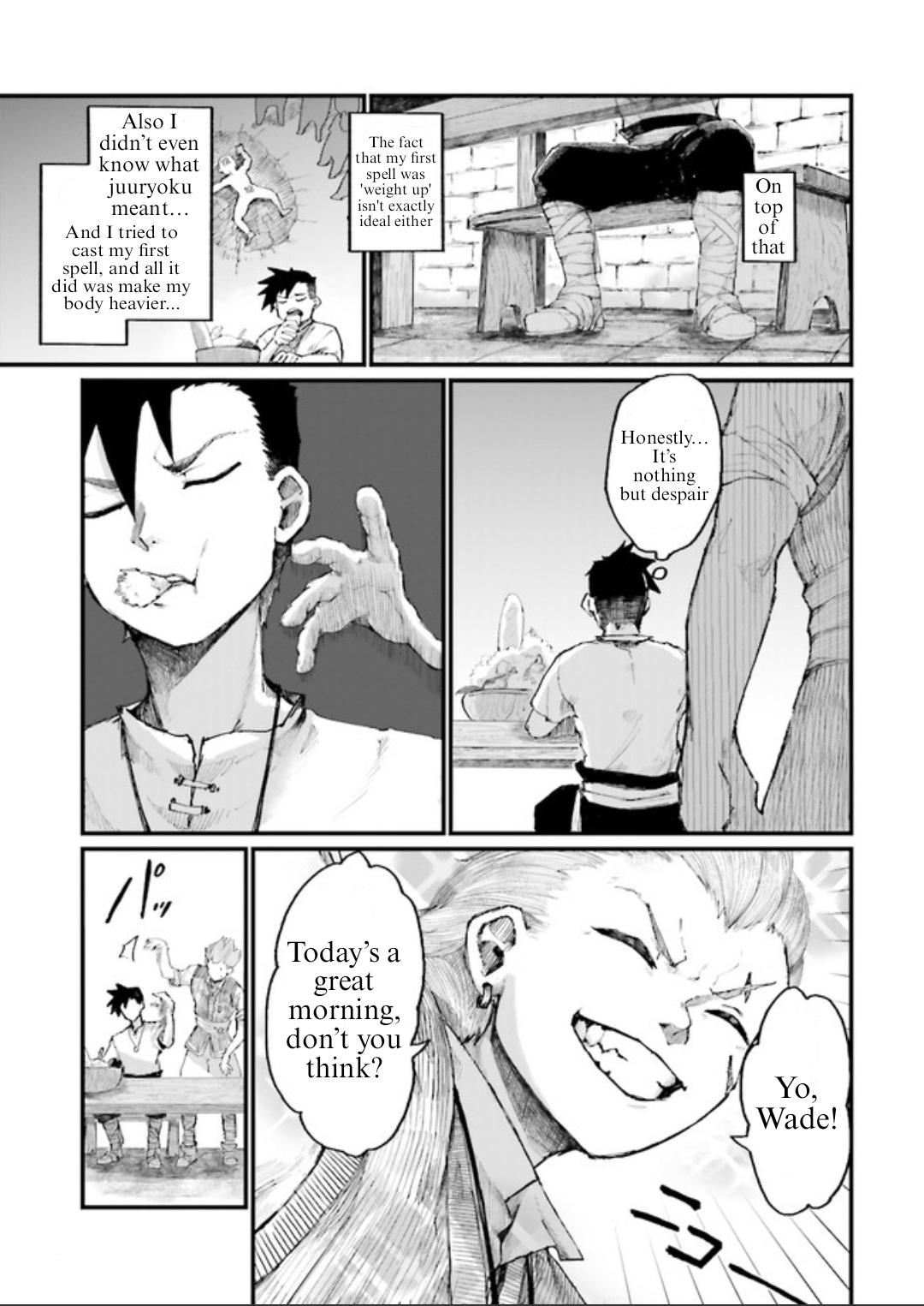 Noroma Mahou to Yobareta Mahoutsukai wa Juuryoku Mahou de Musou suru: Mada Juuryoku no Gainen no Nai Sekai Nite, Shounen wa Banyuu Inryoku Ou to Naru Chap 1 - Next Chap 2