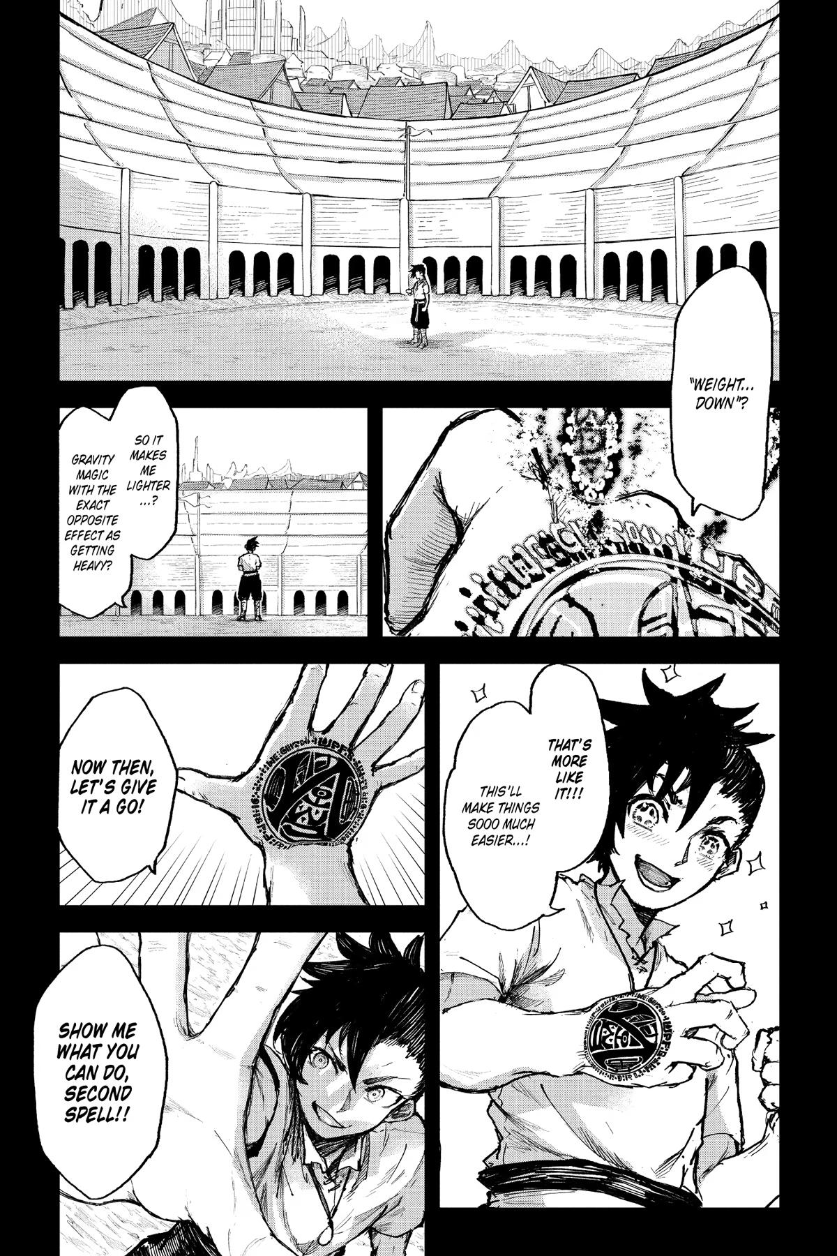 Noroma Mahou to Yobareta Mahoutsukai wa Juuryoku Mahou de Musou suru: Mada Juuryoku no Gainen no Nai Sekai Nite, Shounen wa Banyuu Inryoku Ou to Naru Chap 3 - Next Chap 4