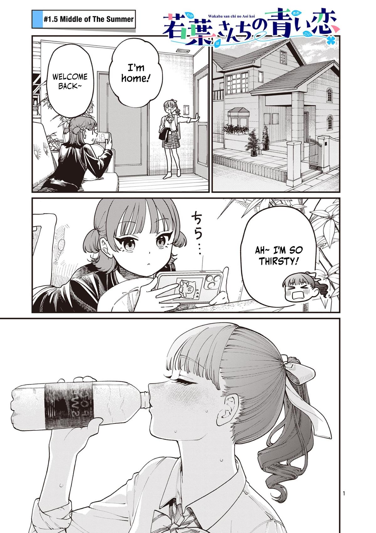 Wakaba-san Chi no Aoi Koi Chap 1.5 - Next Chap 2.5