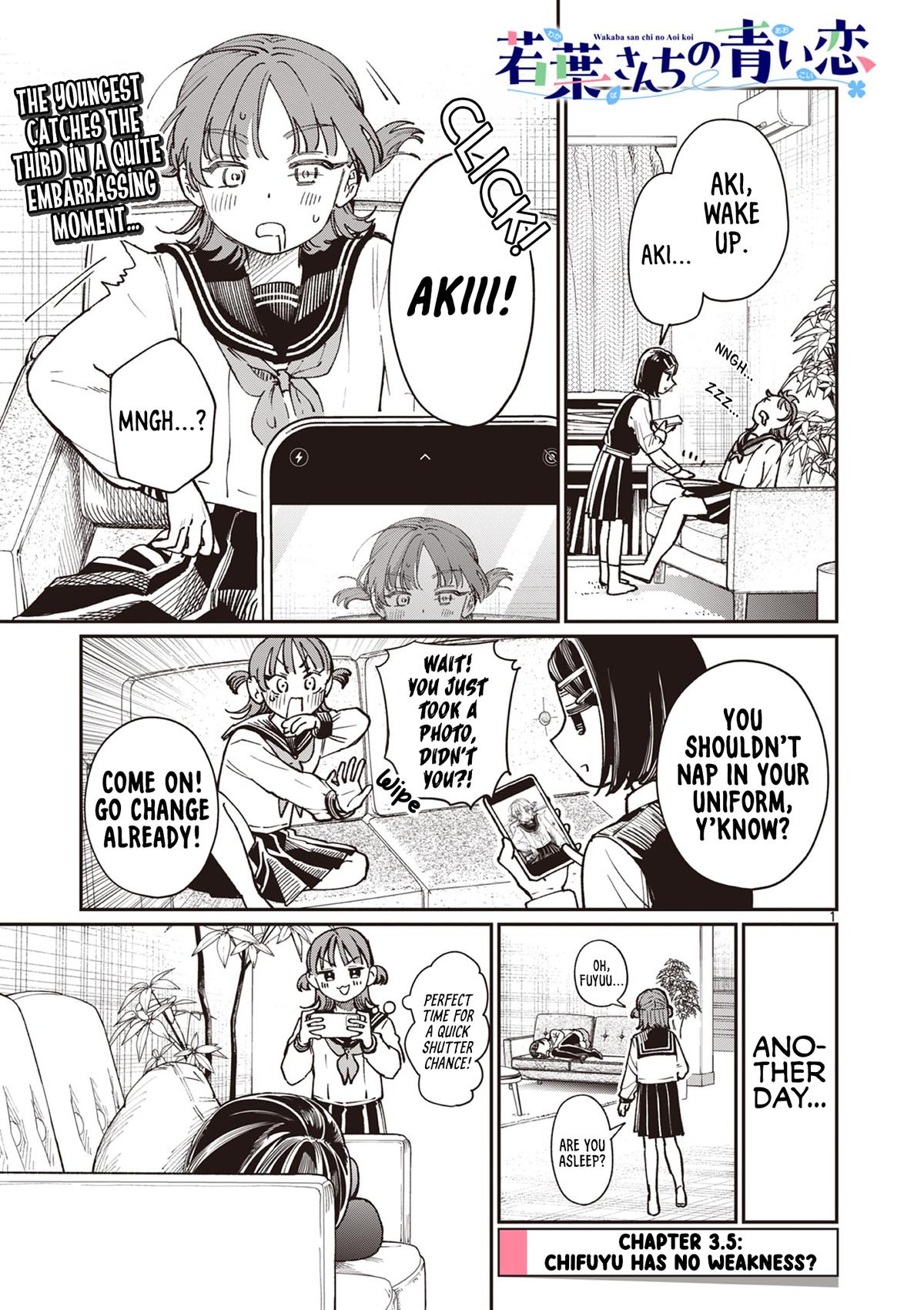 Wakaba-san Chi no Aoi Koi Chap 3.5 - Next Chap 4.5