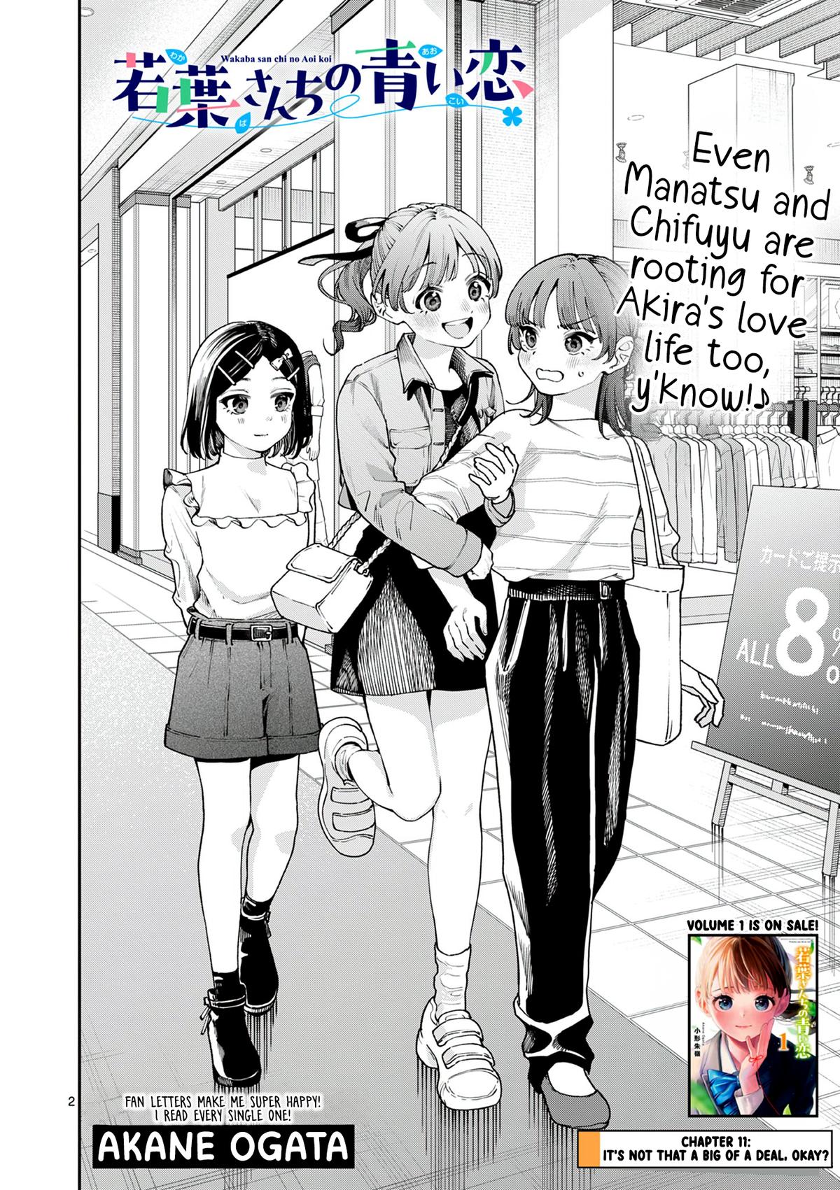 Wakaba-san Chi no Aoi Koi Chap 11 - Next Chap 12