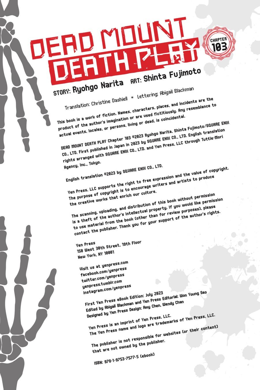 Dead Mount Death Play Chap 103 - Next Chap 104