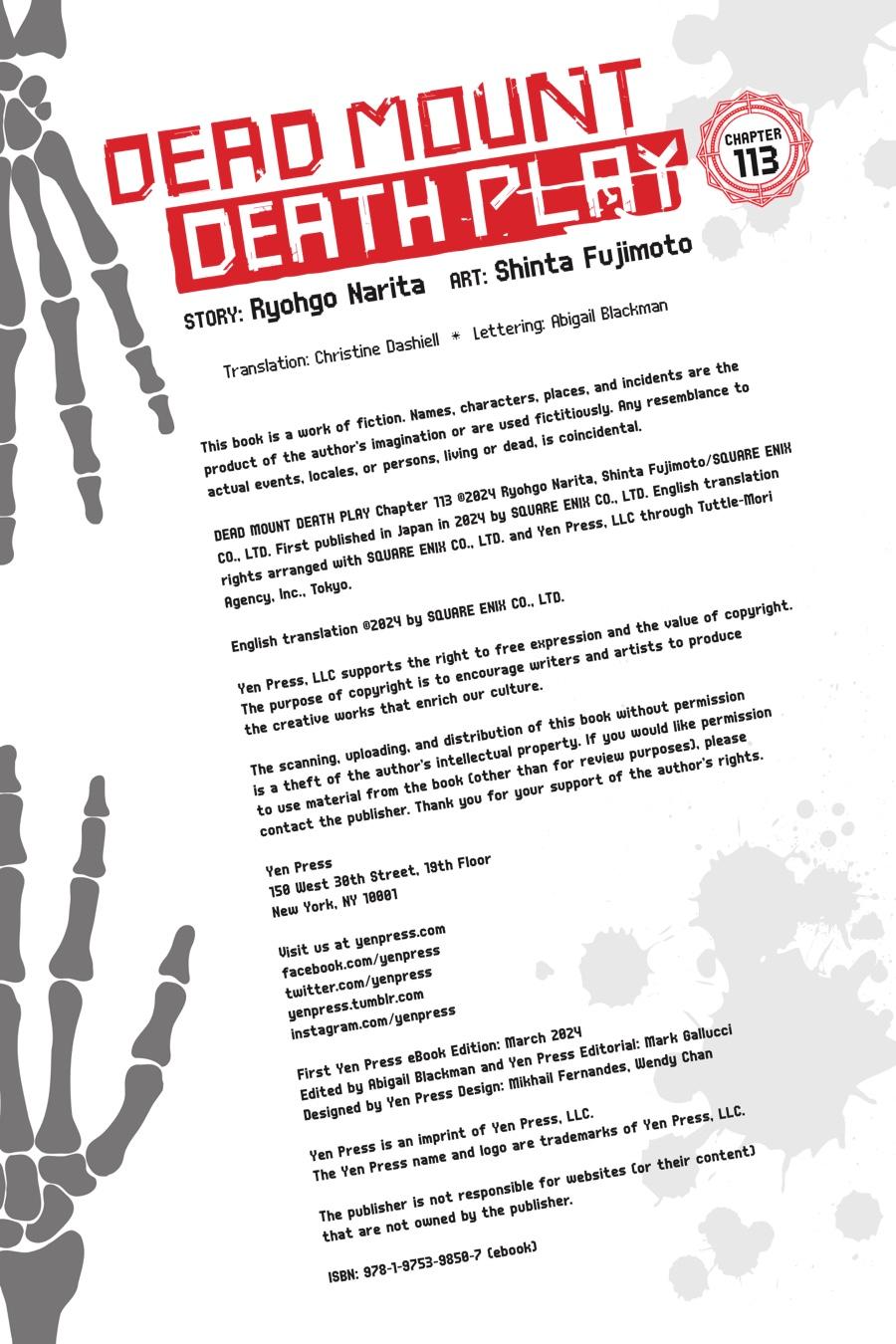 Dead Mount Death Play Chap 113 - Next Chap 114