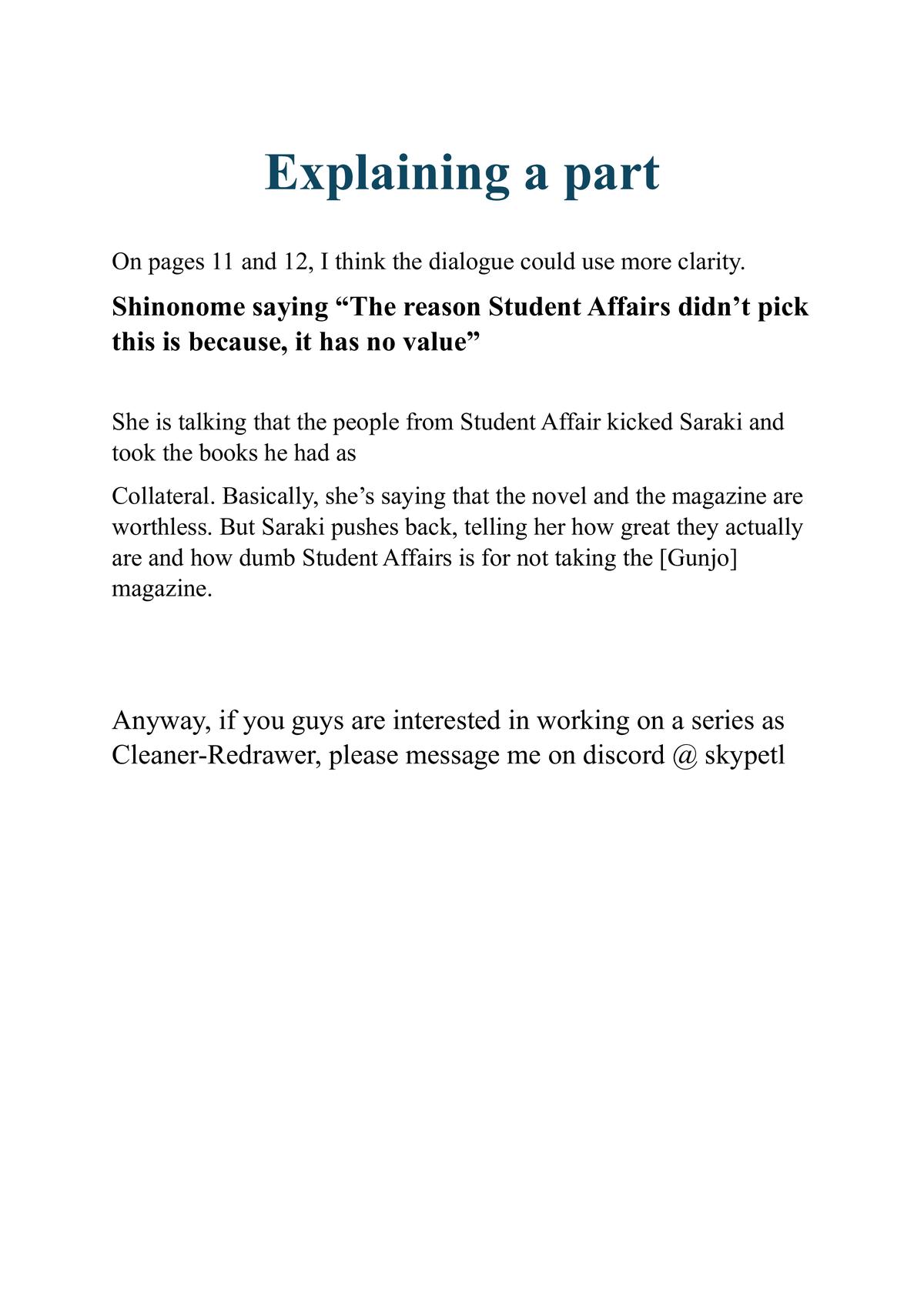 Yane no Shita no Artemis Chap 3 - Next Chap 4