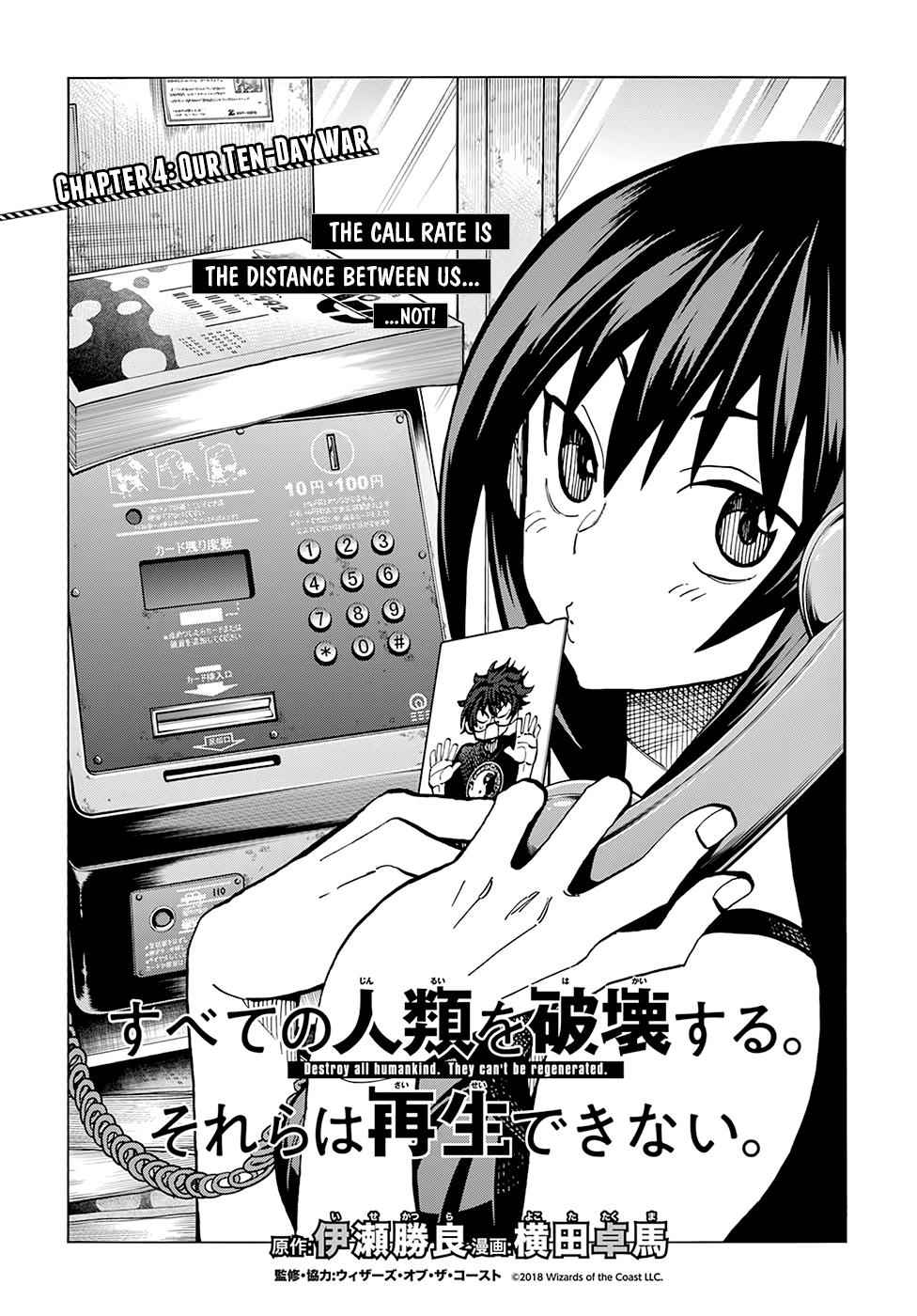 Destroy All Humankind. They Can’t Be Regenerated. Chap 4 - Next Chap 5