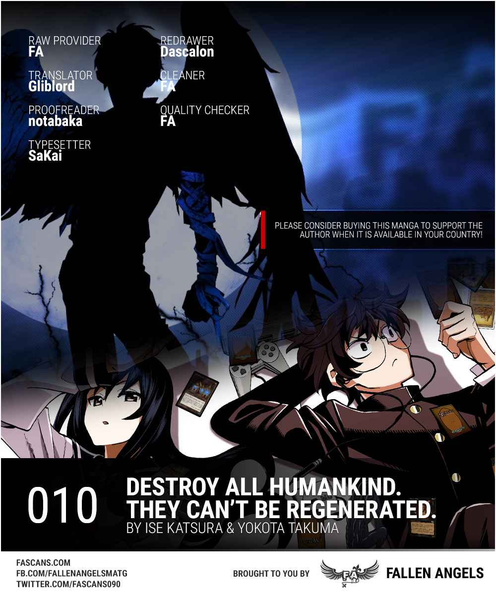 Destroy All Humankind. They Can’t Be Regenerated. Chap 10 - Next Chap 11