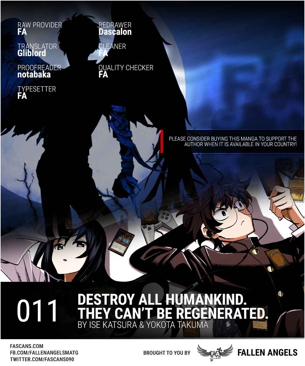 Destroy All Humankind. They Can’t Be Regenerated. Chap 11 - Next Chap 12