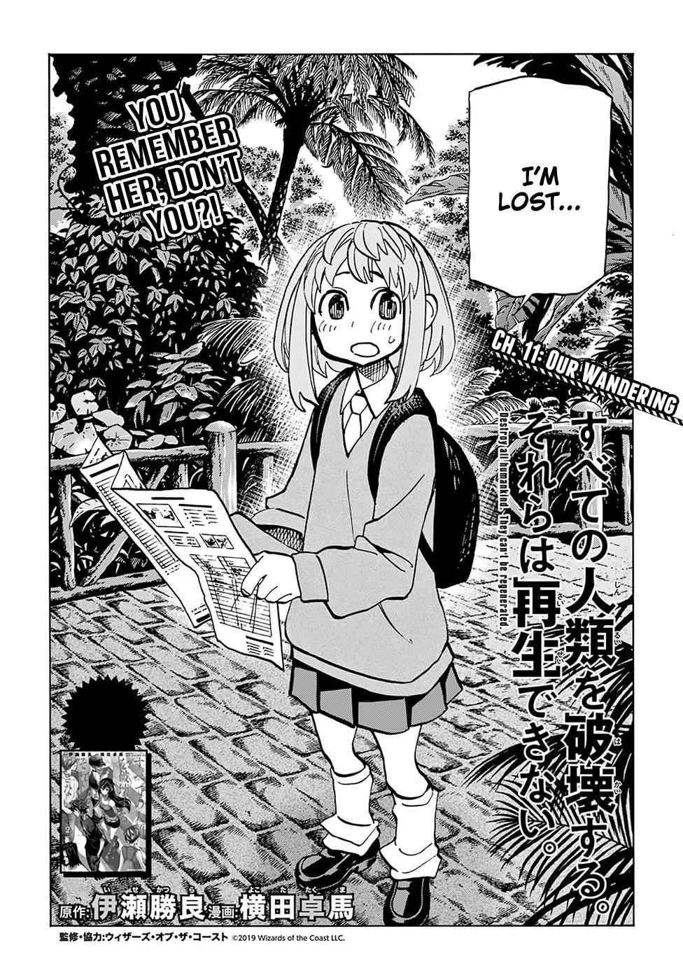 Destroy All Humankind. They Can’t Be Regenerated. Chap 11 - Next Chap 12