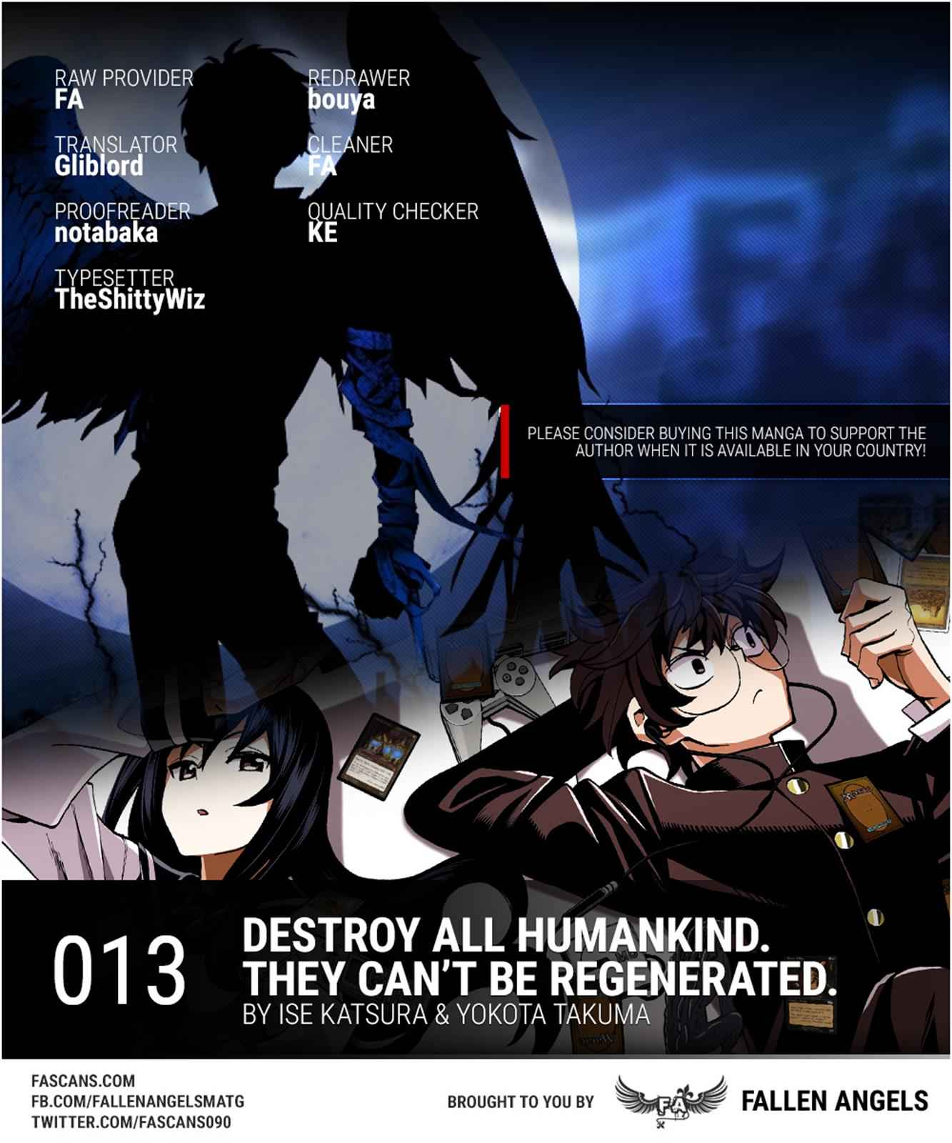 Destroy All Humankind. They Can’t Be Regenerated. Chap 13 - Next Chap 14