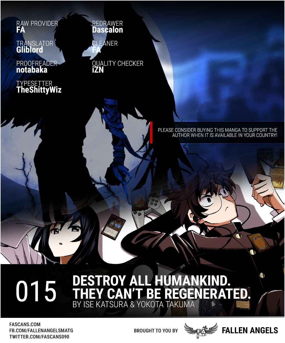 Destroy All Humankind. They Can’t Be Regenerated. Chap 15 - Next Chap 16