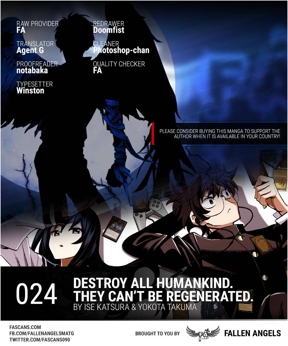 Destroy All Humankind. They Can’t Be Regenerated. Chap 24 - Next Chap 25