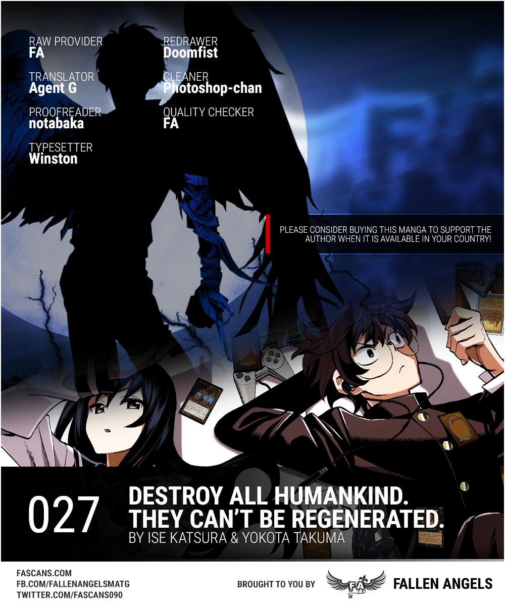 Destroy All Humankind. They Can’t Be Regenerated. Chap 27 - Next Chap 28