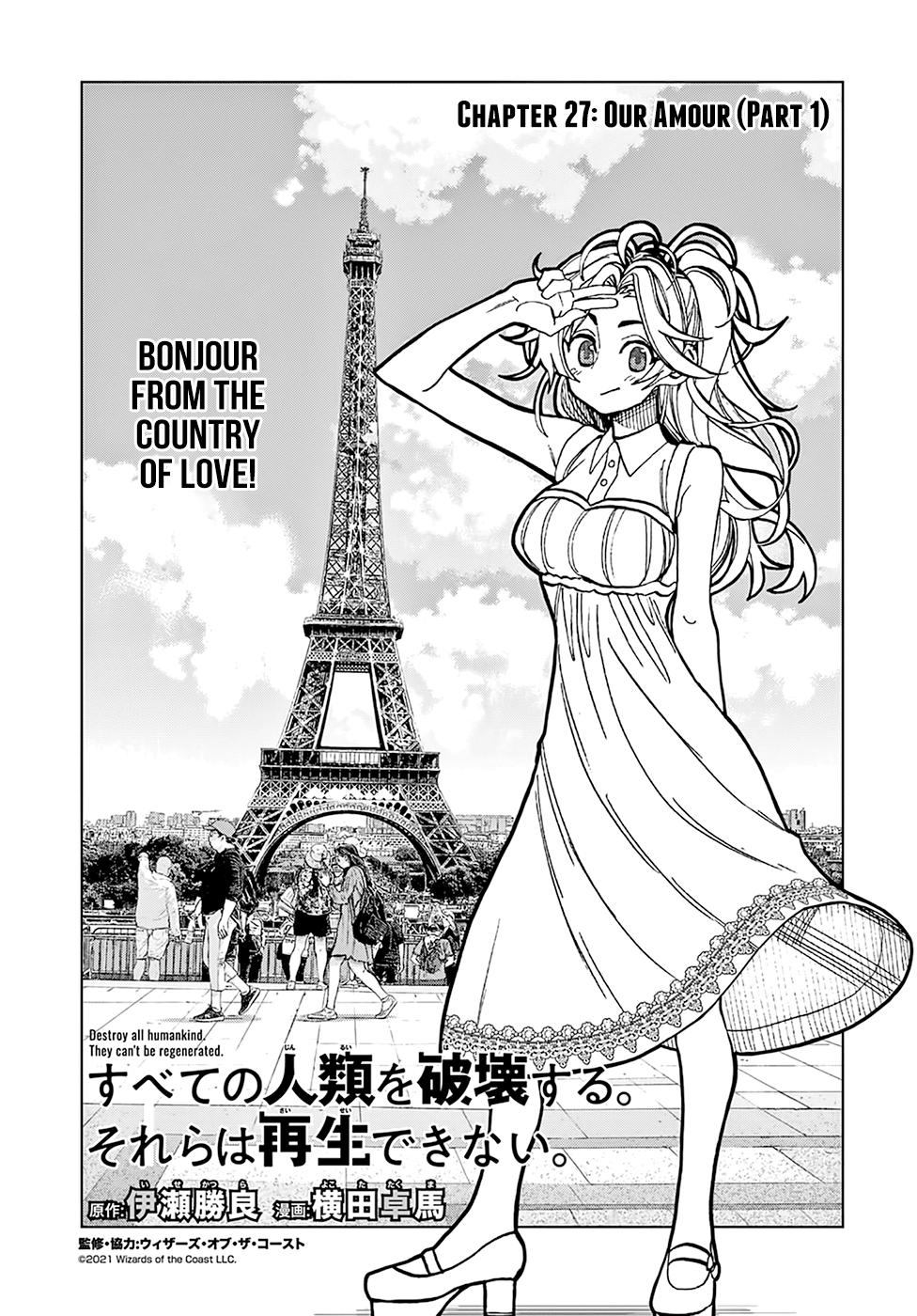 Destroy All Humankind. They Can’t Be Regenerated. Chap 27 - Next Chap 28