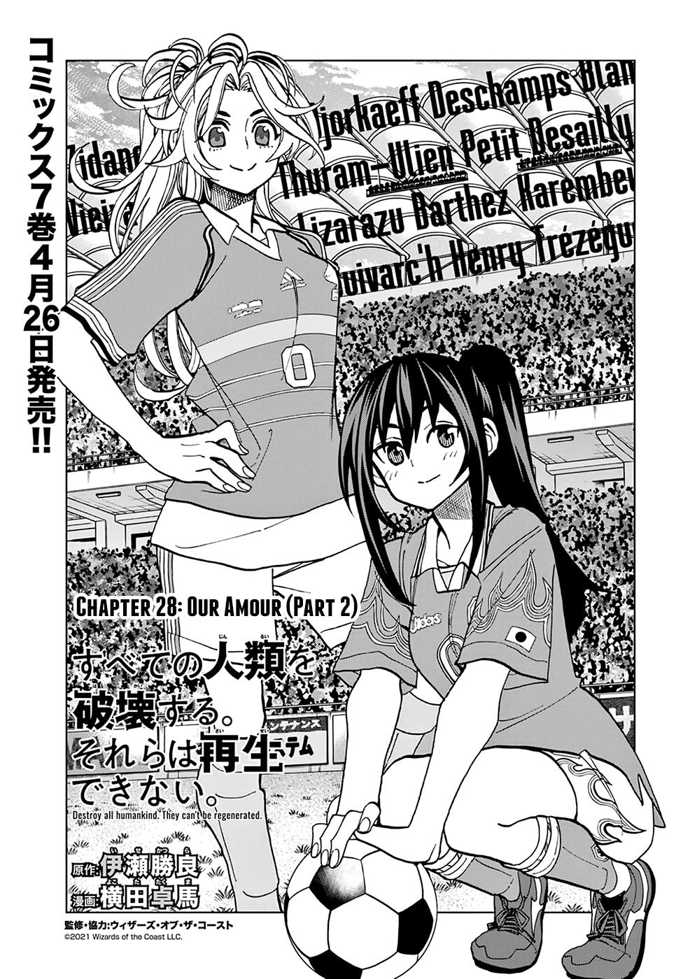 Destroy All Humankind. They Can’t Be Regenerated. Chap 28 - Next Chap 29