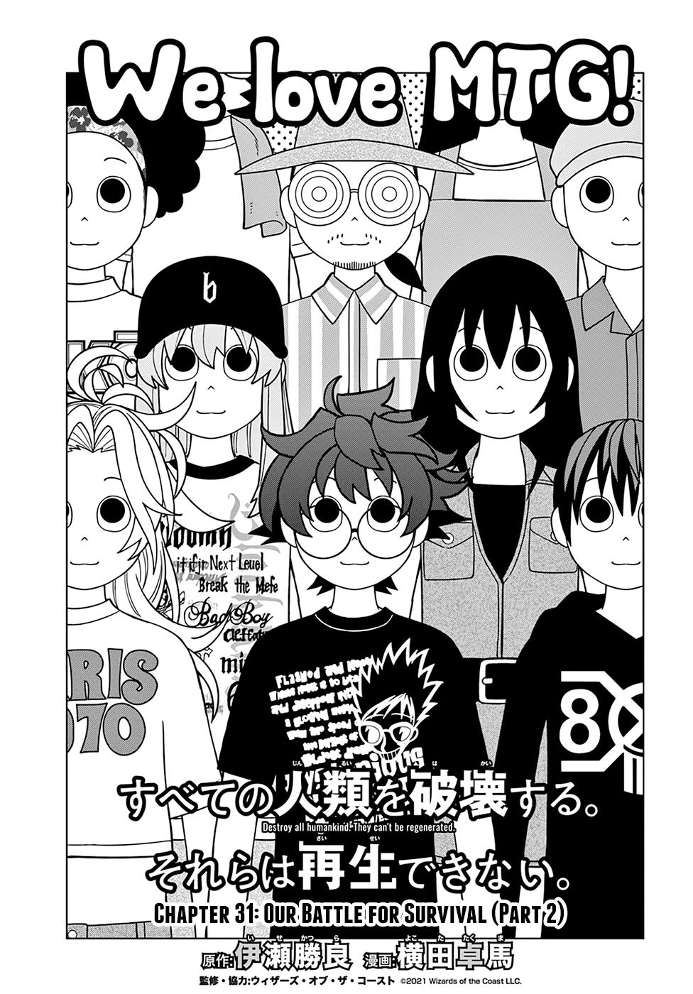 Destroy All Humankind. They Can’t Be Regenerated. Chap 31 - Next Chap 32